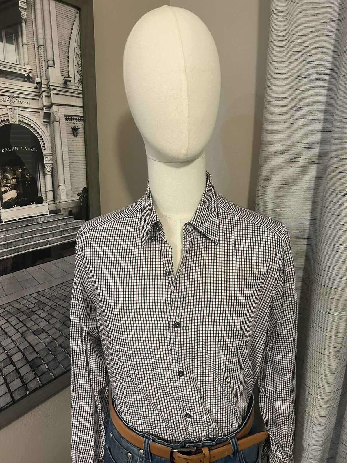 Ermenegildo Zegna Ermenegildo Zegna Gignham Shirt Size US M / EU 48-50 / 2 - 2 Thumbnail