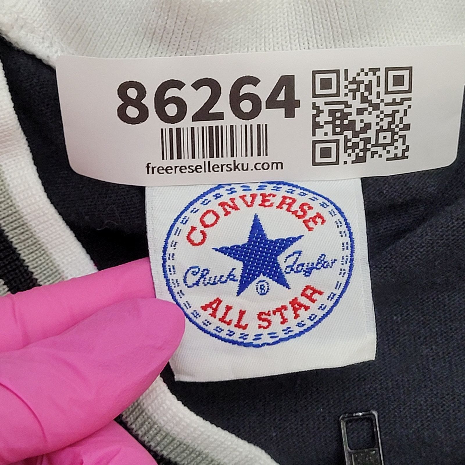 Converse Vintage Y2K Converse 1/4-Zip Sweatshirt XL 27x28 Black White Size US XL / EU 56 / 4 - 6 Thumbnail
