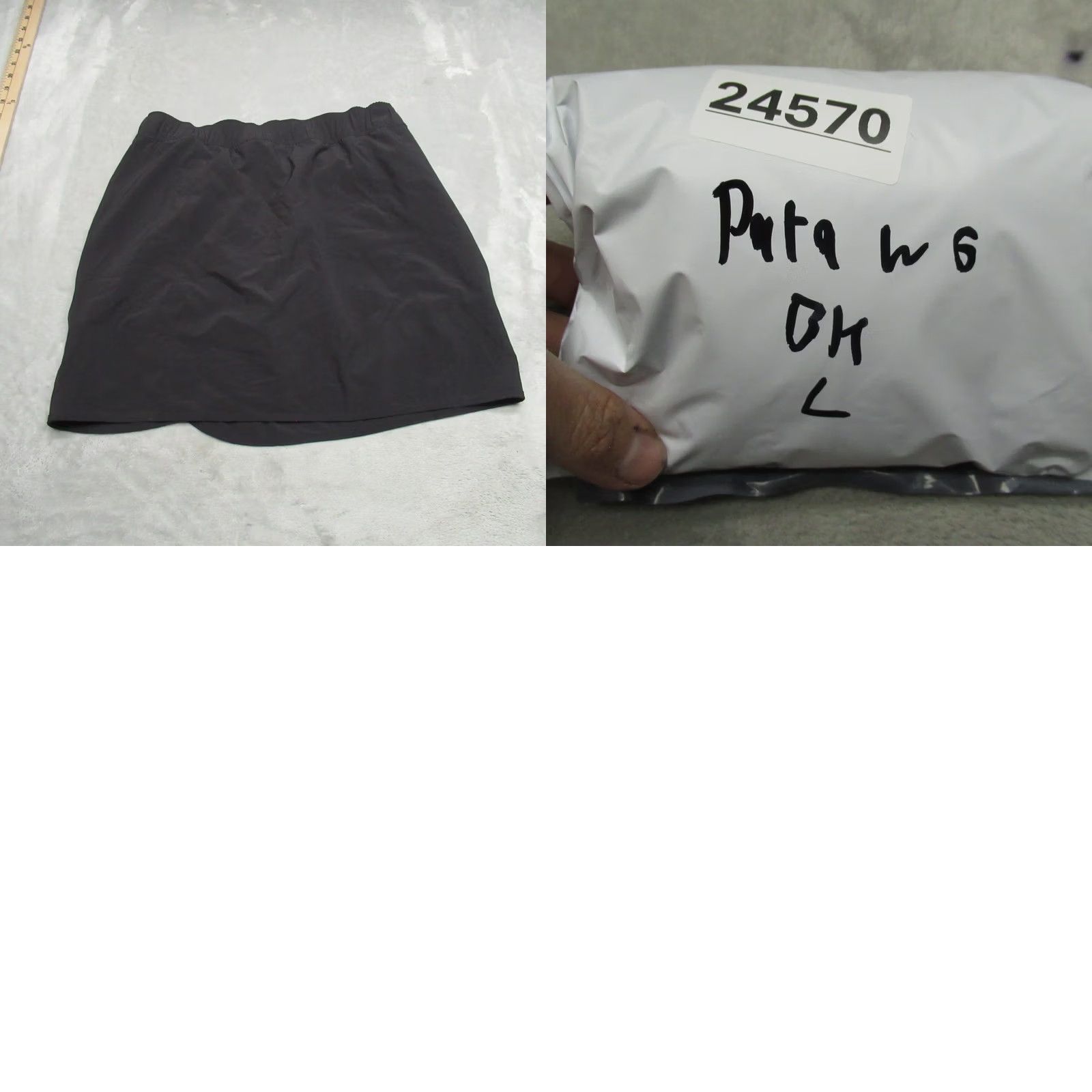 Patagonia Patagonia Skort Womens Small Black Wrap Drawstring Waist Elastic Zip Pocket Lightweight Athletic Activewear Casual Travel"} Size 28" / US 6 / IT 42 - 8 Thumbnail