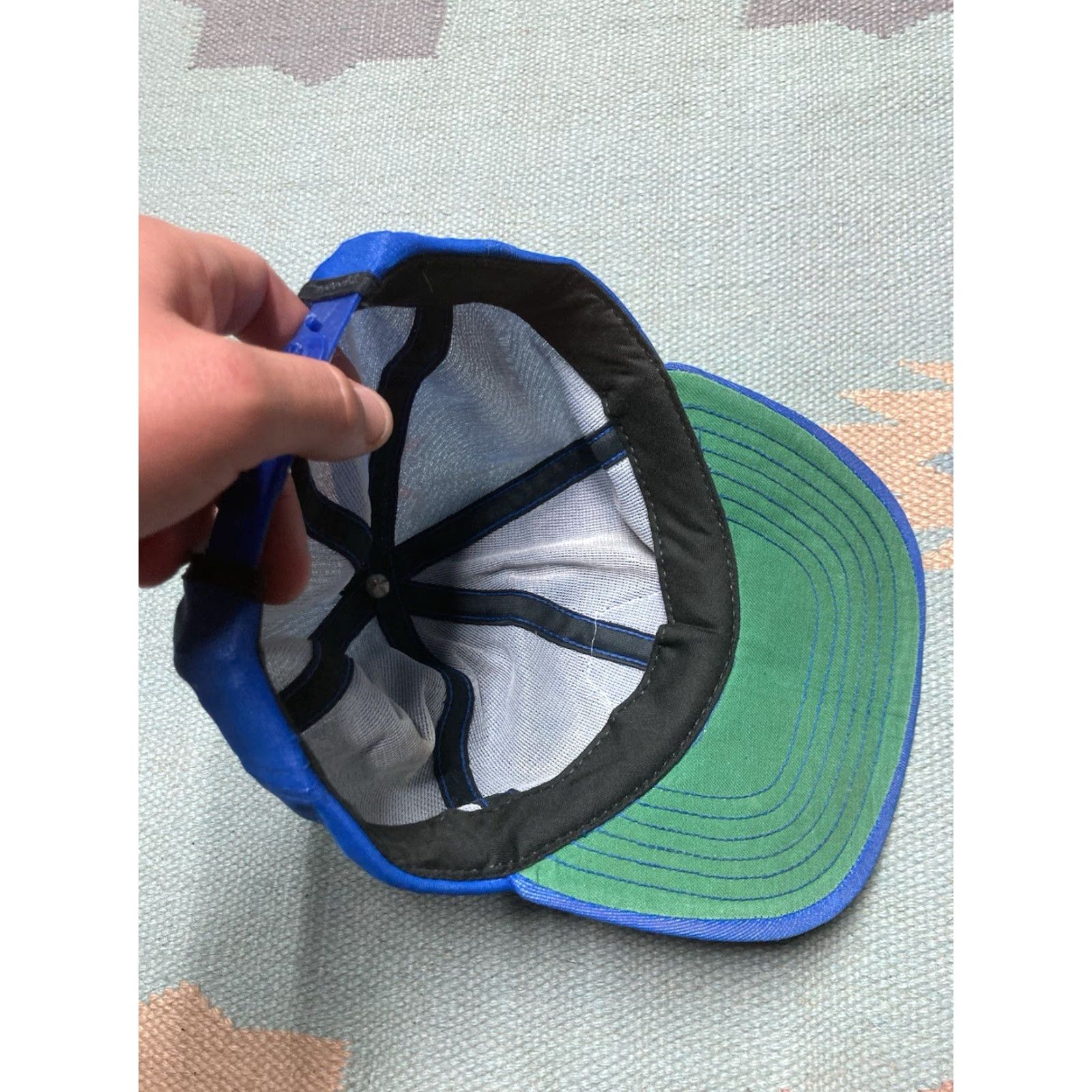 Ford VINTAGE Ford SnapBack Hat Cap Blue Adjustable Men USA Dura Torq Fasteners Curtis Ford car USA Cap Size ONE SIZE - 6 Thumbnail