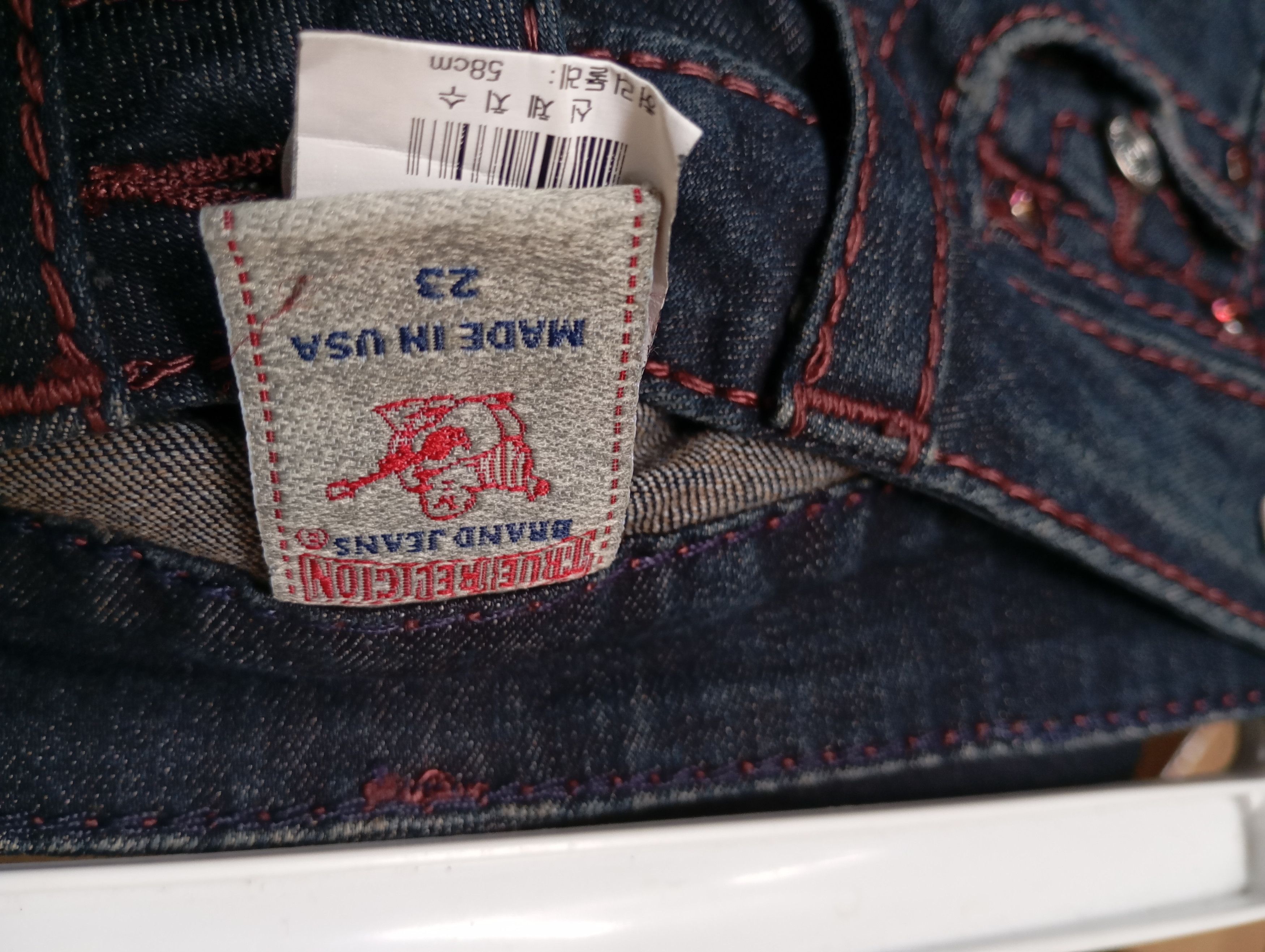 True Religion True Religion denim Pant Made in USA Size 23" - 3 Thumbnail