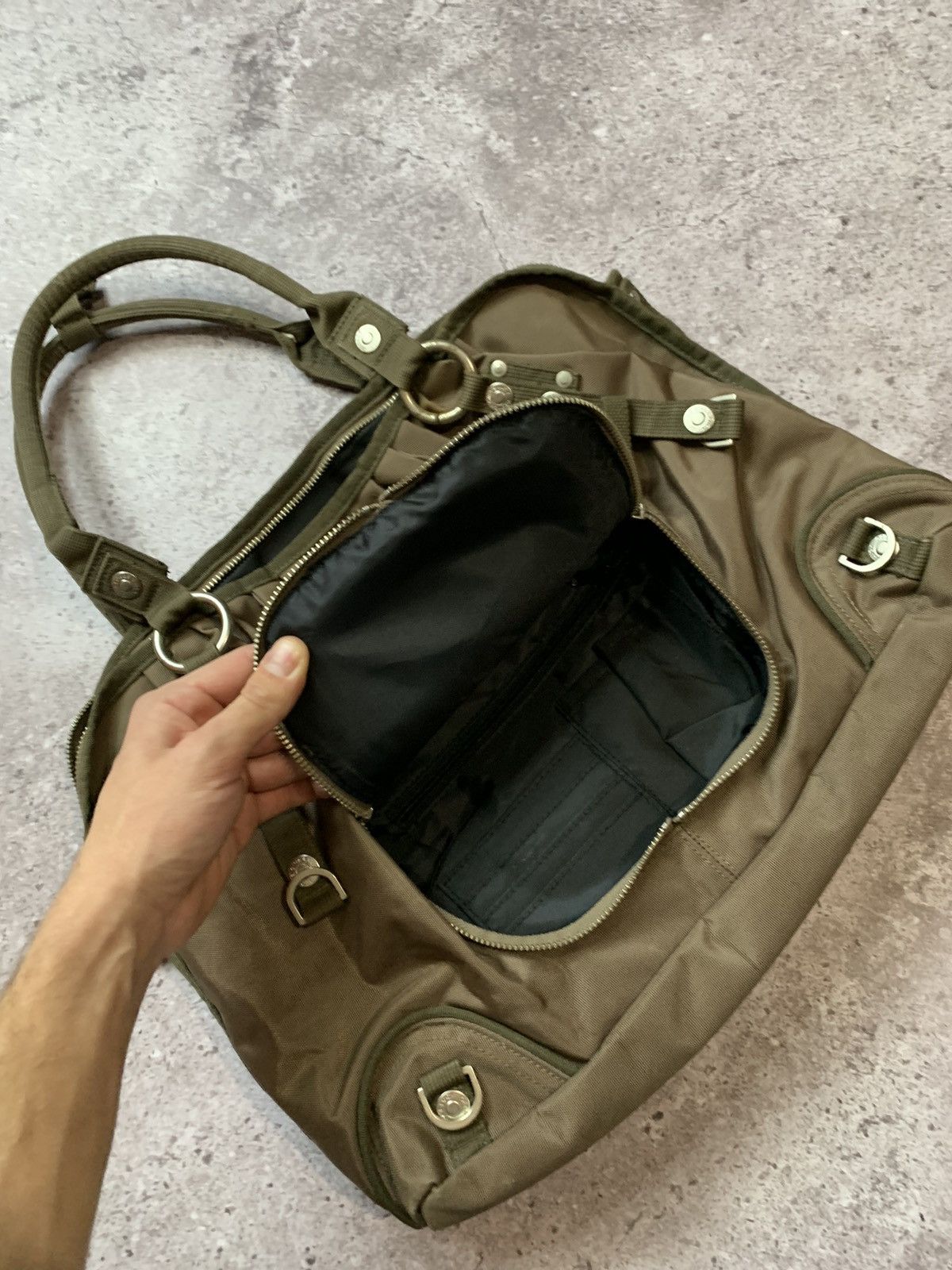 Japanese Brand Vintage GGL George Gina Lucy Hand Bag Black Avant Garde Y2k Size ONE SIZE - 5 Thumbnail