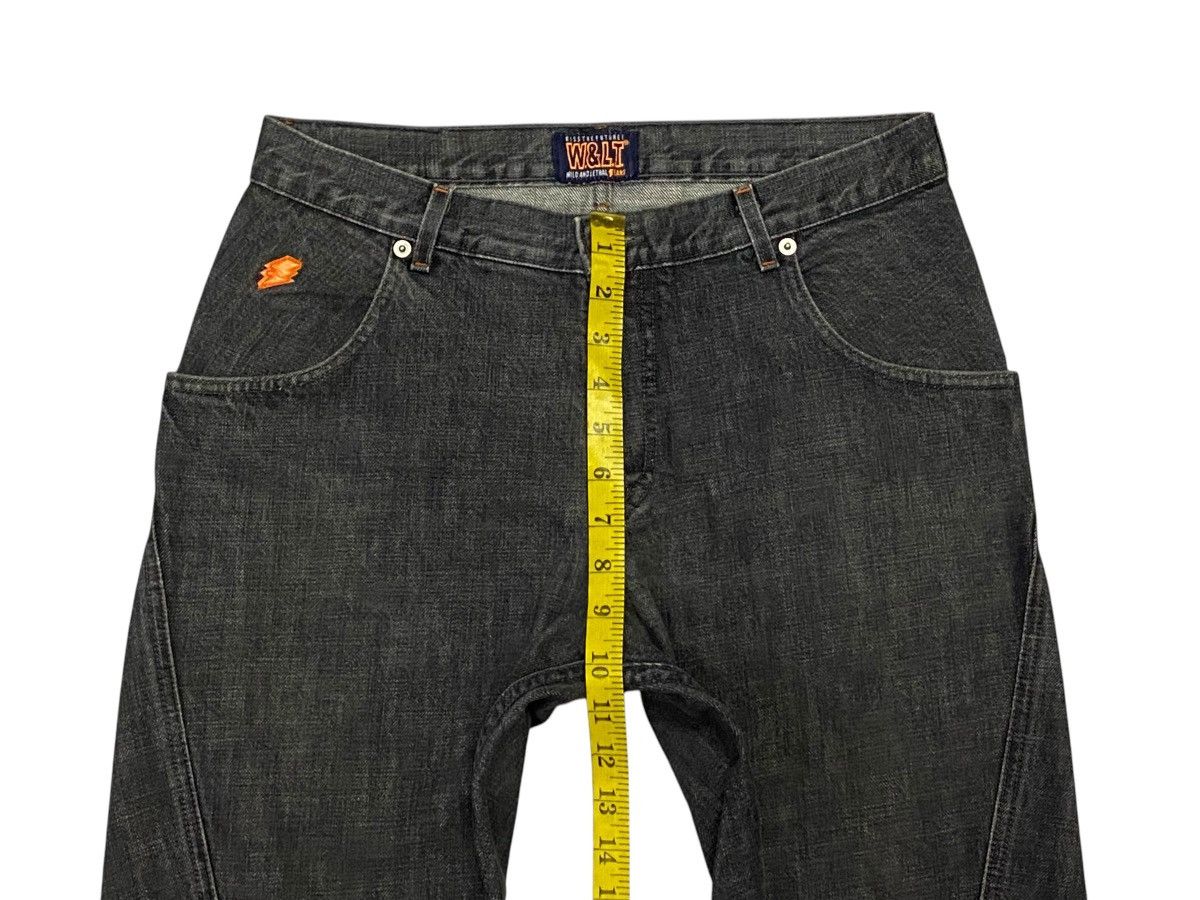 W&LT W&LT Walter Van Beirendonck Spiral Cut Denim Pants Size US 30 / EU 46 - 16 Thumbnail