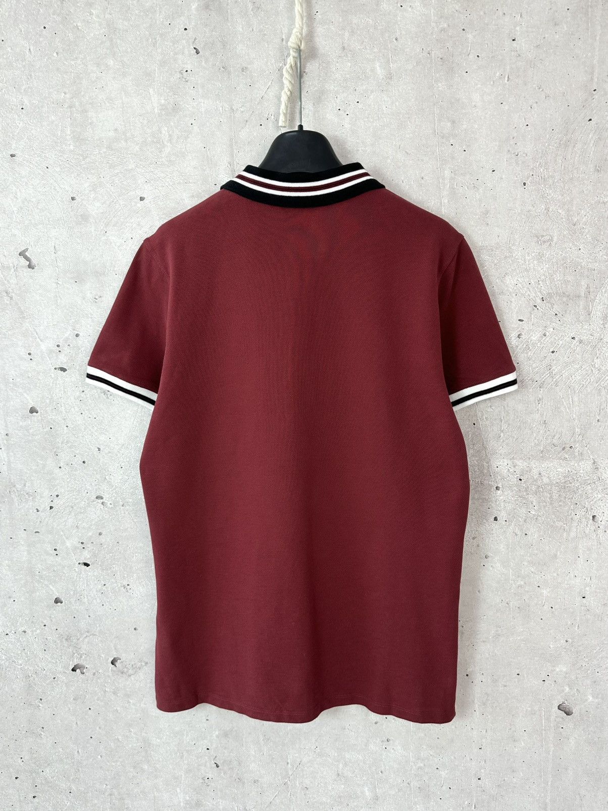 Barbour Barbour International Tailored Fit Burgundy Stripped Polo Size US S / EU 44-46 / 1 - 7 Thumbnail