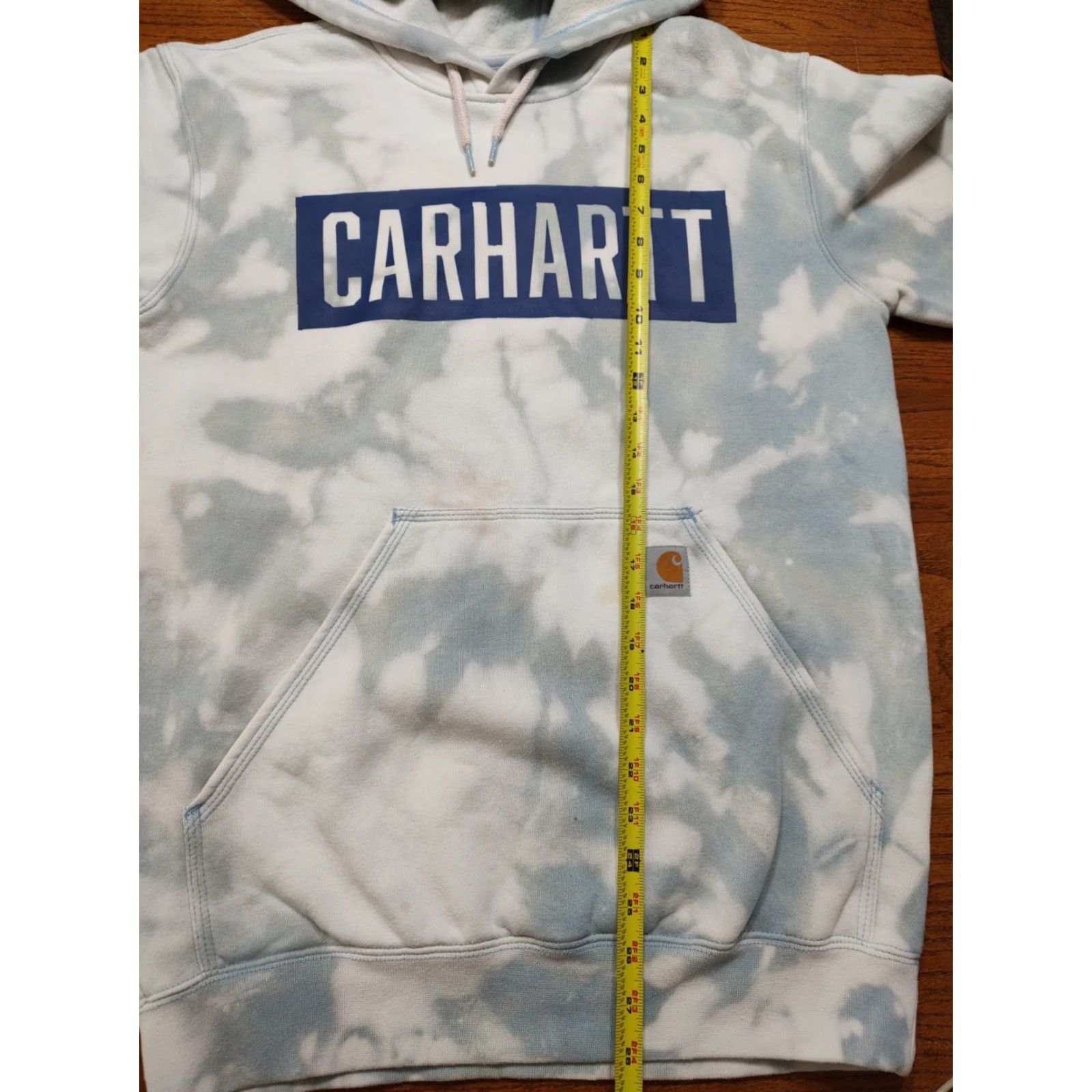 Carhartt Carhartt Hoodie Mens Small Blue Tie Dye Logo Sweatshirt Acid Wash 90s College Outdoor Pullover Size US S / EU 44-46 / 1 - 7 Thumbnail