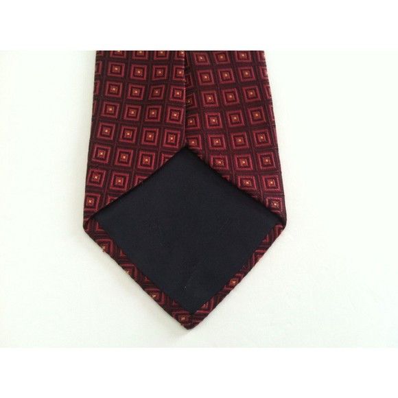 Brooks Brothers BROOKS BROTHERS MENS NEW BURGUNDY 100%SILK TIE WIDTH: 3 5/8" Size ONE SIZE - 4 Thumbnail
