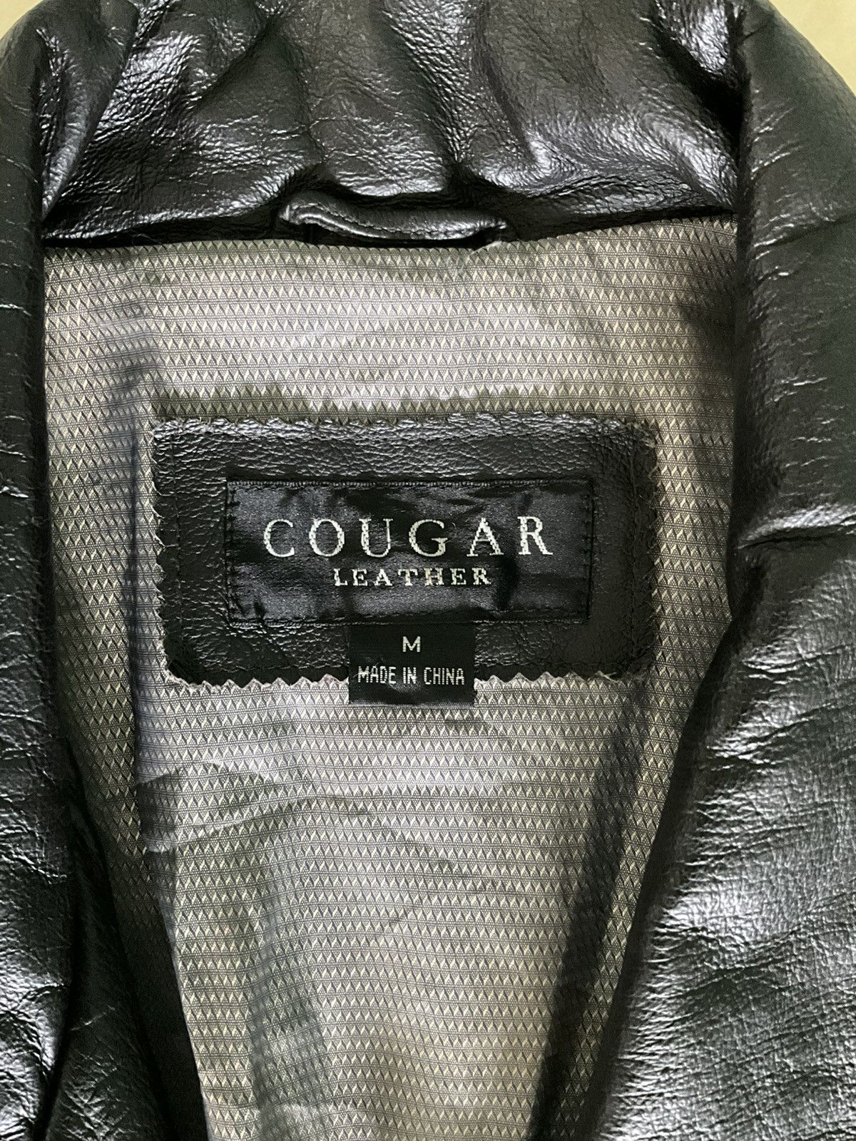 All Blacks × Vintage Cougar Leather Jacket Size US M / EU 48-50 / 2 - 2 Thumbnail