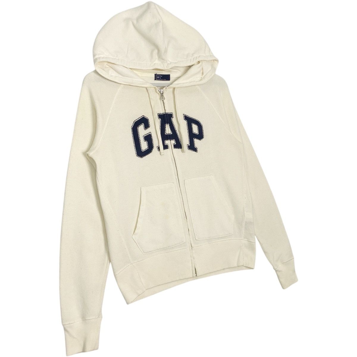 Vintage Vintage Gap Full Zip Hoodie White Pullover Jumper Size Xs Size US XS / EU 42 / 0 - 3 Thumbnail
