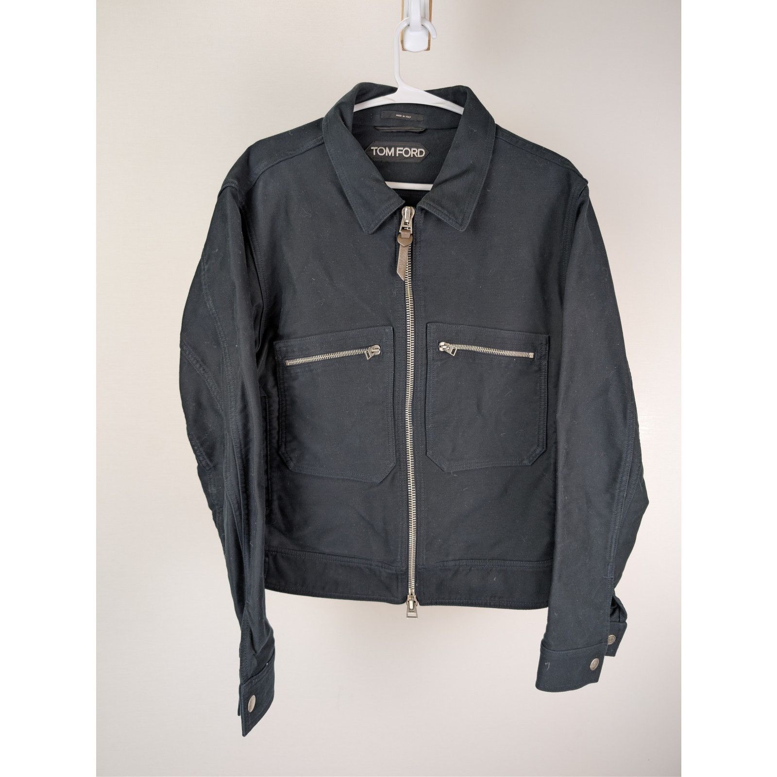 Tom Ford o1rshd1 CC20 Zip-up Jacket in Navy Blue Size US M / EU 48-50 / 2 - 9 Thumbnail