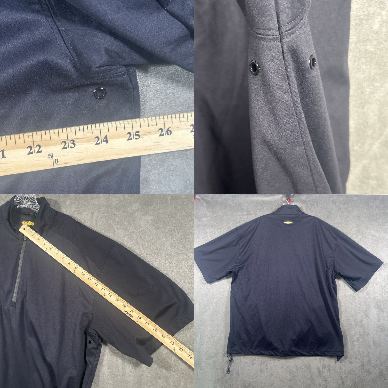 Vintage Greg Norman Jacket Mens XL Black Play Dry Golf 1/4 Zip Pullover Windproof Windbreaker Summer? Size US XL / EU 56 / 4 - 8 Thumbnail