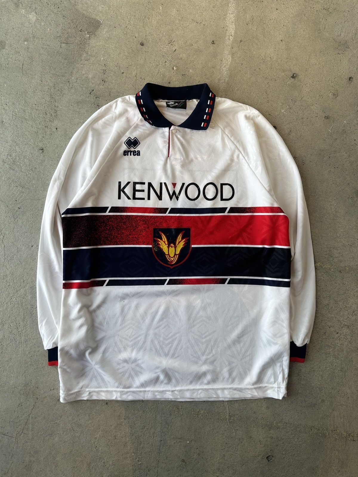 Image of Vintage 94/95 Errea Genoa Away Jersey Shirt in White, Men's (Size XL)