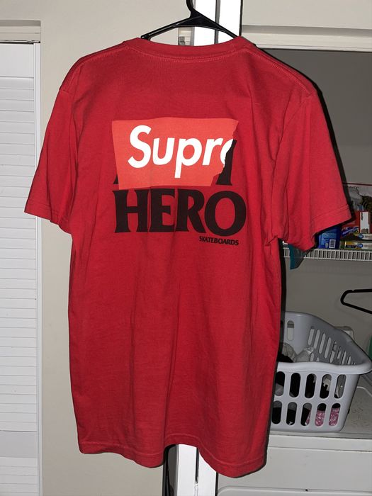 Supreme anti hero pocket sales tee