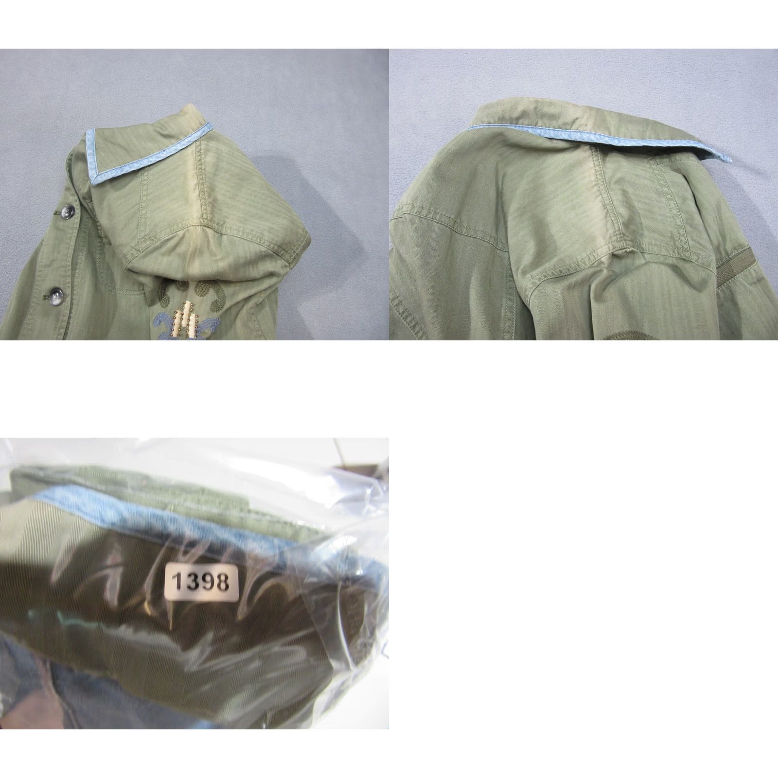 Anthropologie Anthropologie Jacket Womens Medium Olive Green Embroidered Button Front Hei Hei Size M / US 6-8 / IT 42-44 - 10 Thumbnail