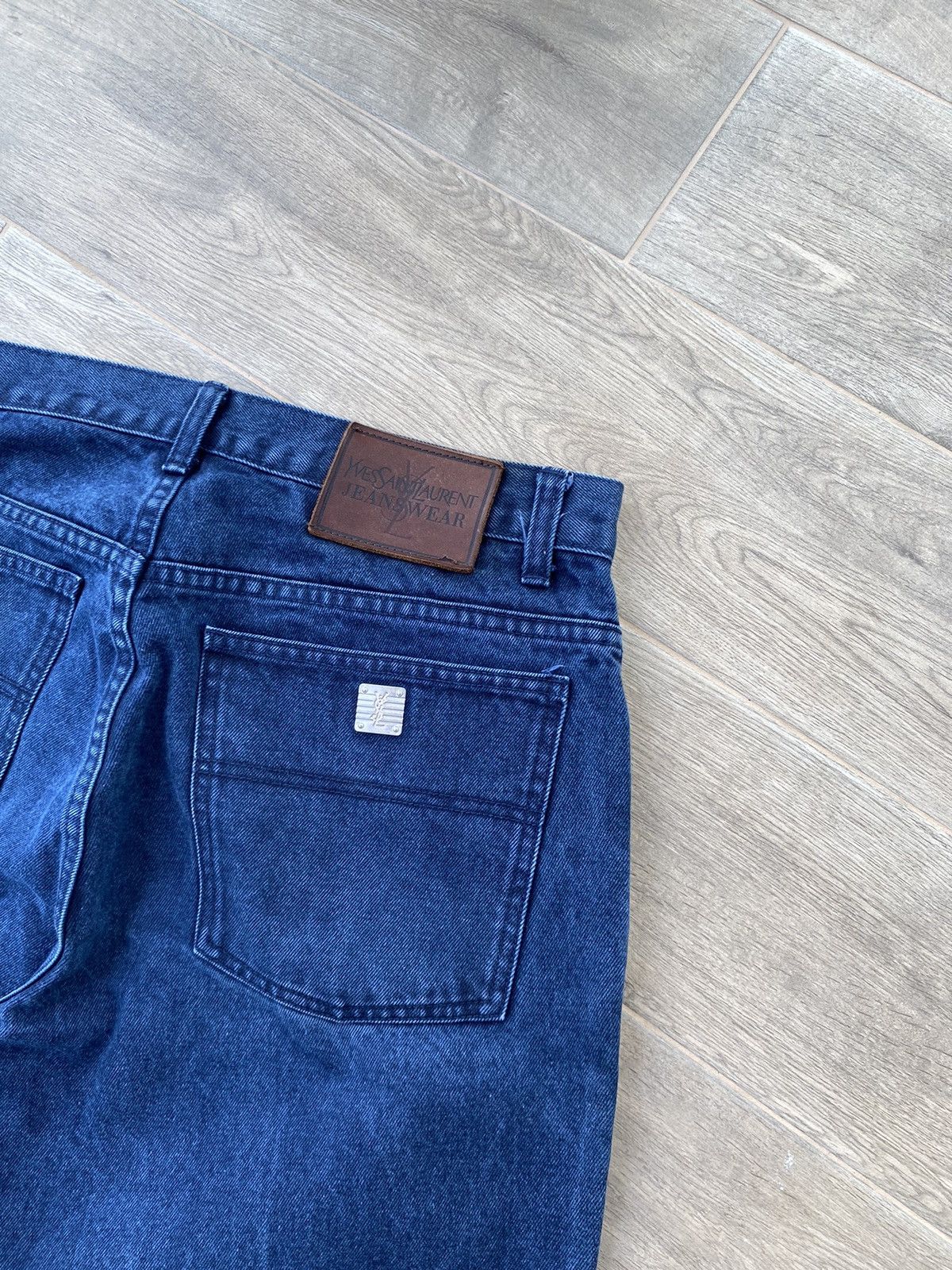 Yves Saint Laurent Metal Logo Jeans