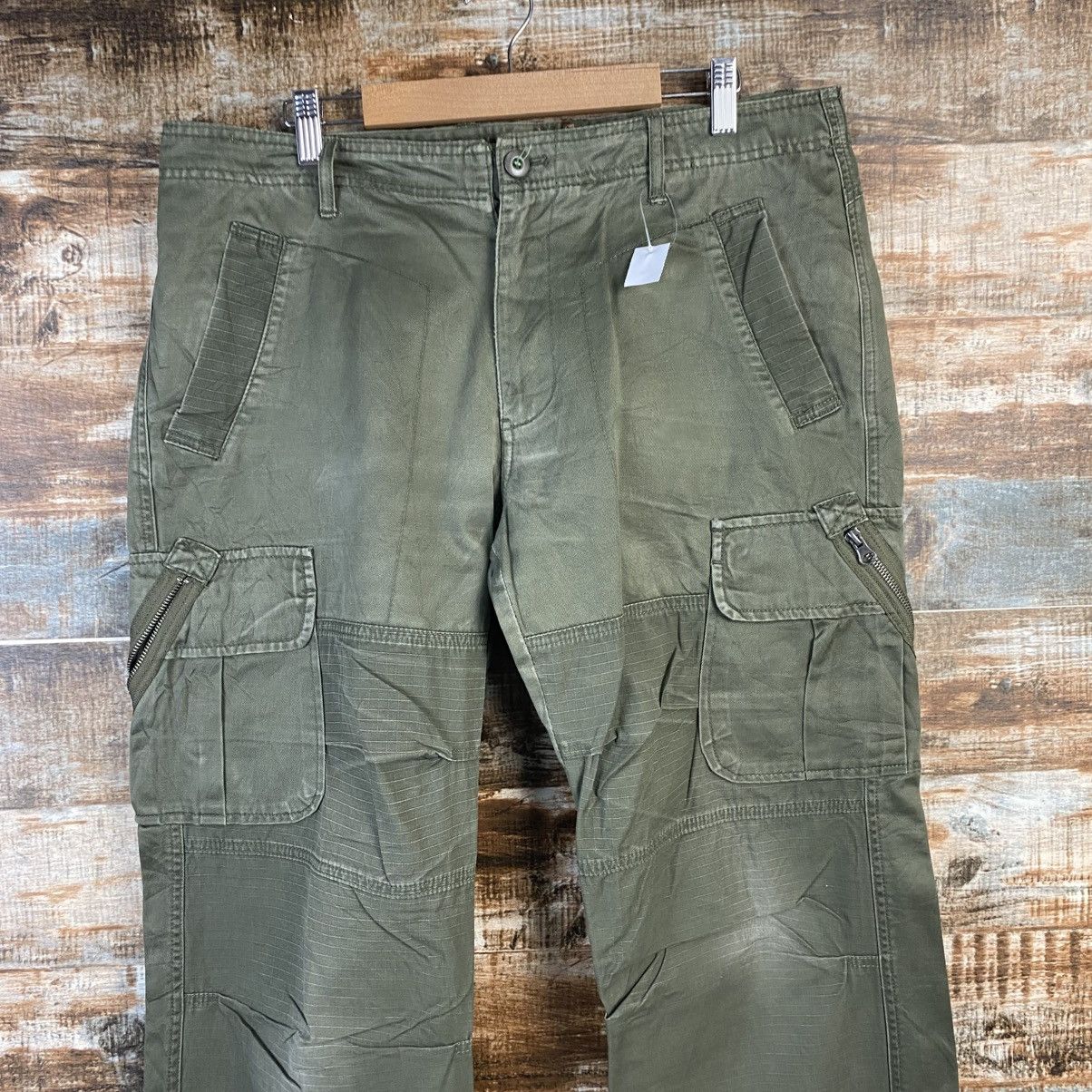 Airwalk DL Airwalk Green Cargo Multipocket Pants #C974 Size US 34 / EU 50 - 4 Thumbnail