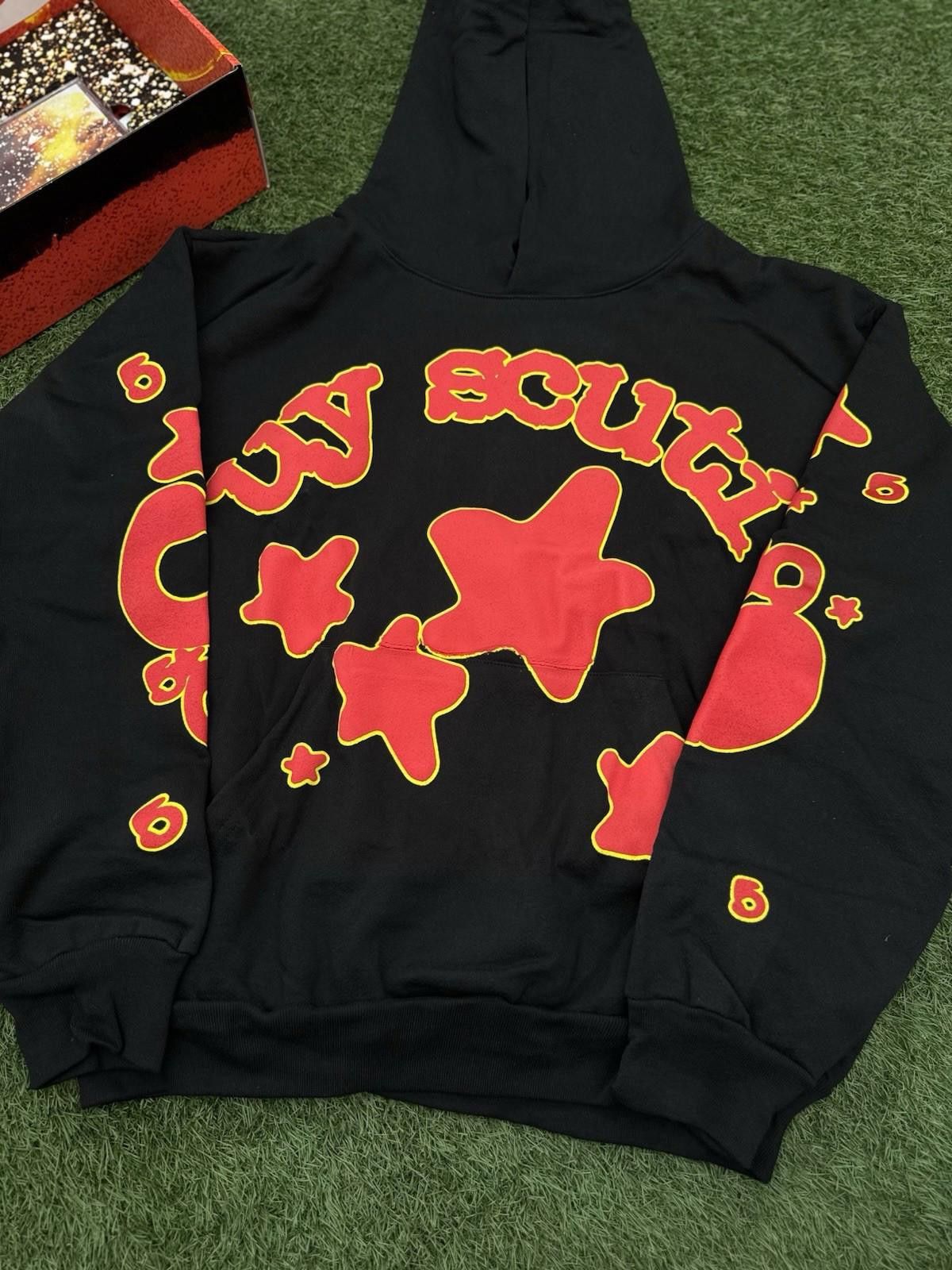 Sp5der Sp5der Worldwide Black Red Hoodie Size (Large) (NEW Box + CD Size US L / EU 52-54 / 3 - 2 Thumbnail