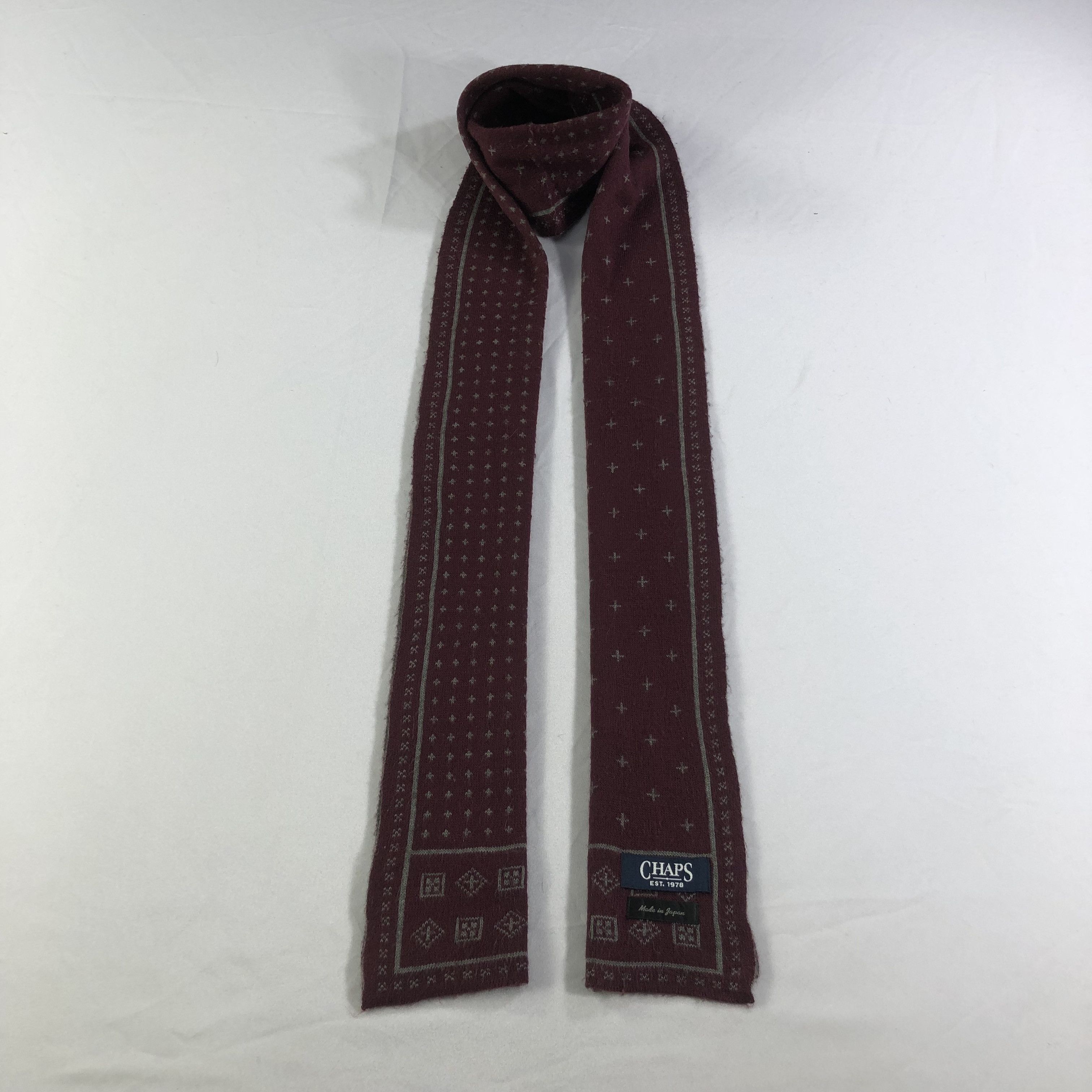 Chaps Chaps Wool Scarf Muffler V1538 Size ONE SIZE - 1 Thumbnail