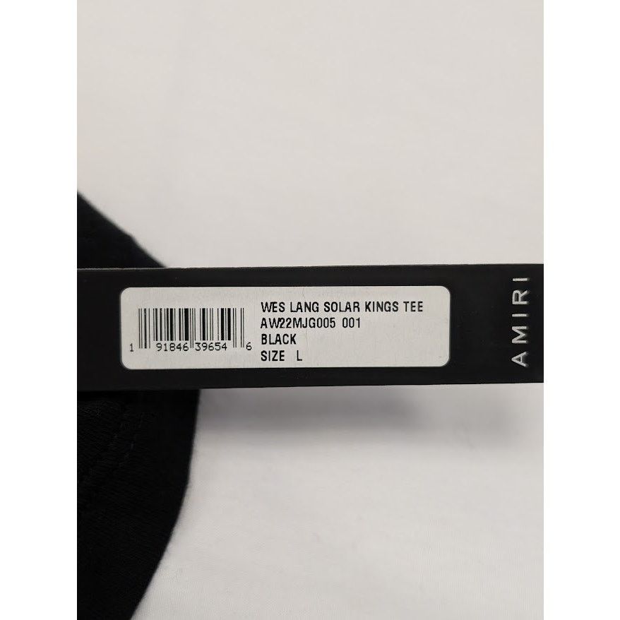 Amiri × Wes Lang o1rshd1 Q:3 / Solar Kings Tee T-shirt in Black Size US L / EU 52-54 / 3 - 14 Thumbnail