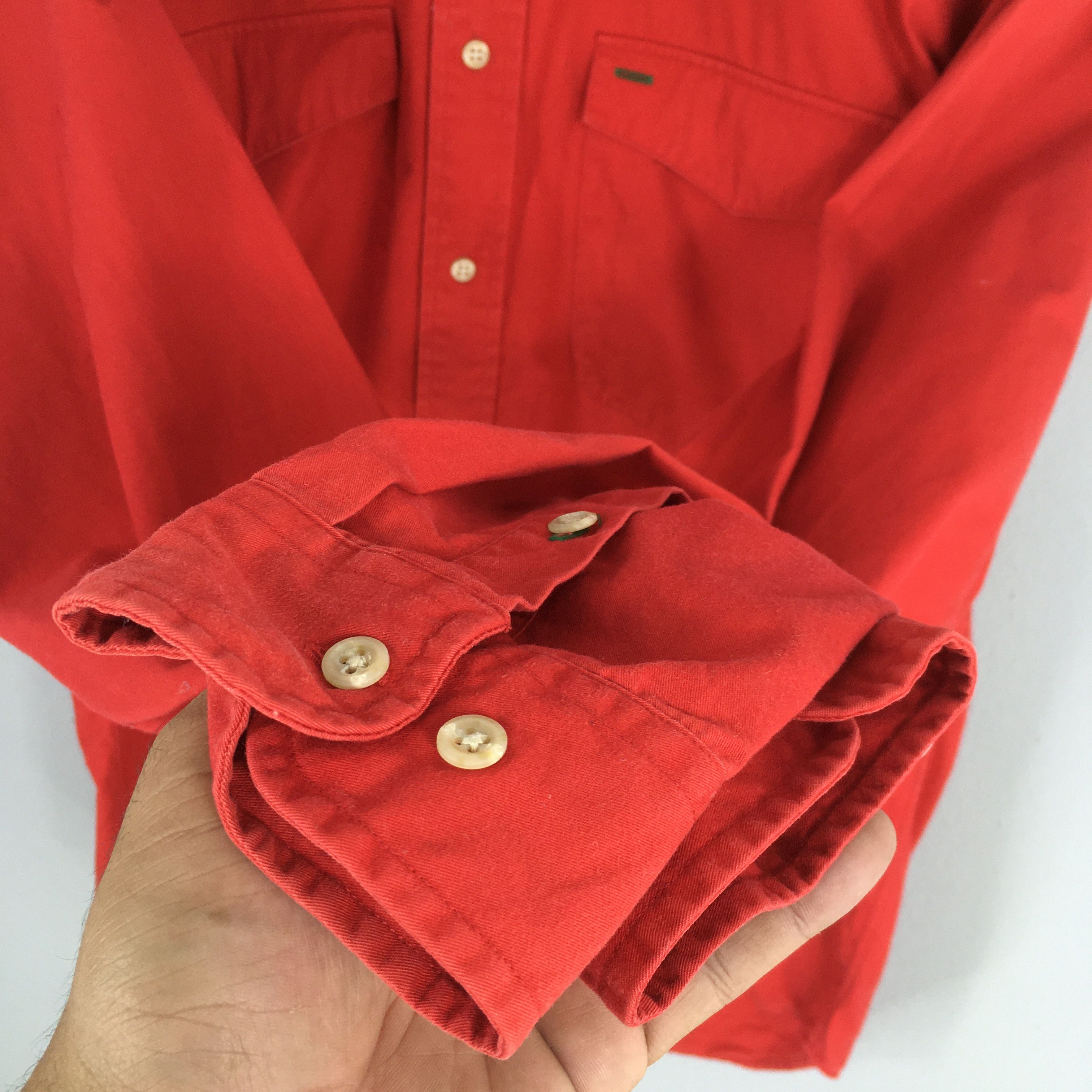 Tommy Hilfiger Vintage 90s Tommy Hilfiger Plain Red Casual Oxfords Medium Size US M / EU 48-50 / 2 - 4 Thumbnail