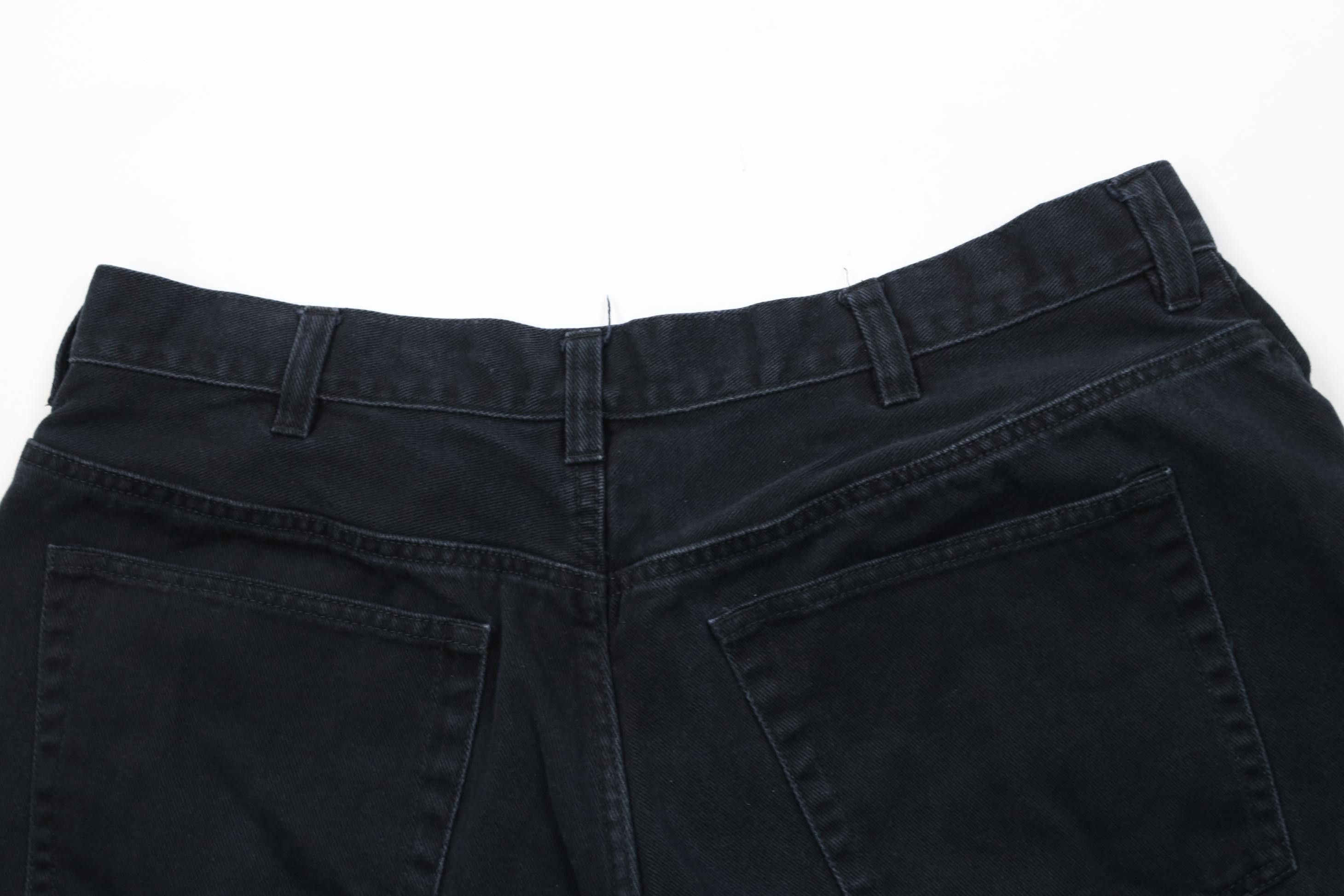 Vintage Vintage 90s Streetwear Above Knee Denim Jean Shorts Black Size US 38 / EU 54 - 10 Thumbnail