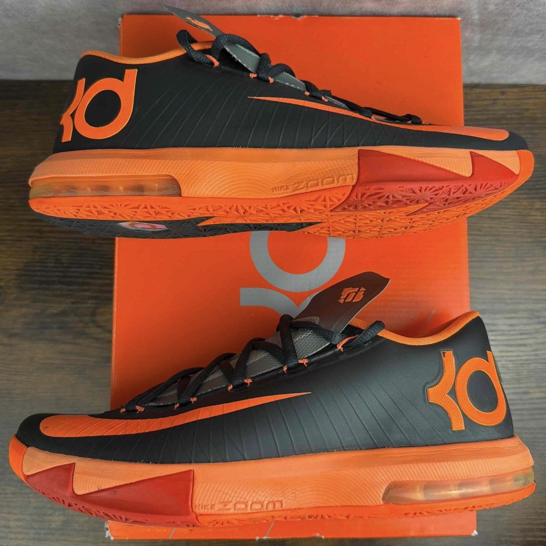 Nike Nike KD 6 Neutral Black Orange Size 8.5 599424-007 OG Rare Size US 8.5 / EU 41-42 - 3 Thumbnail