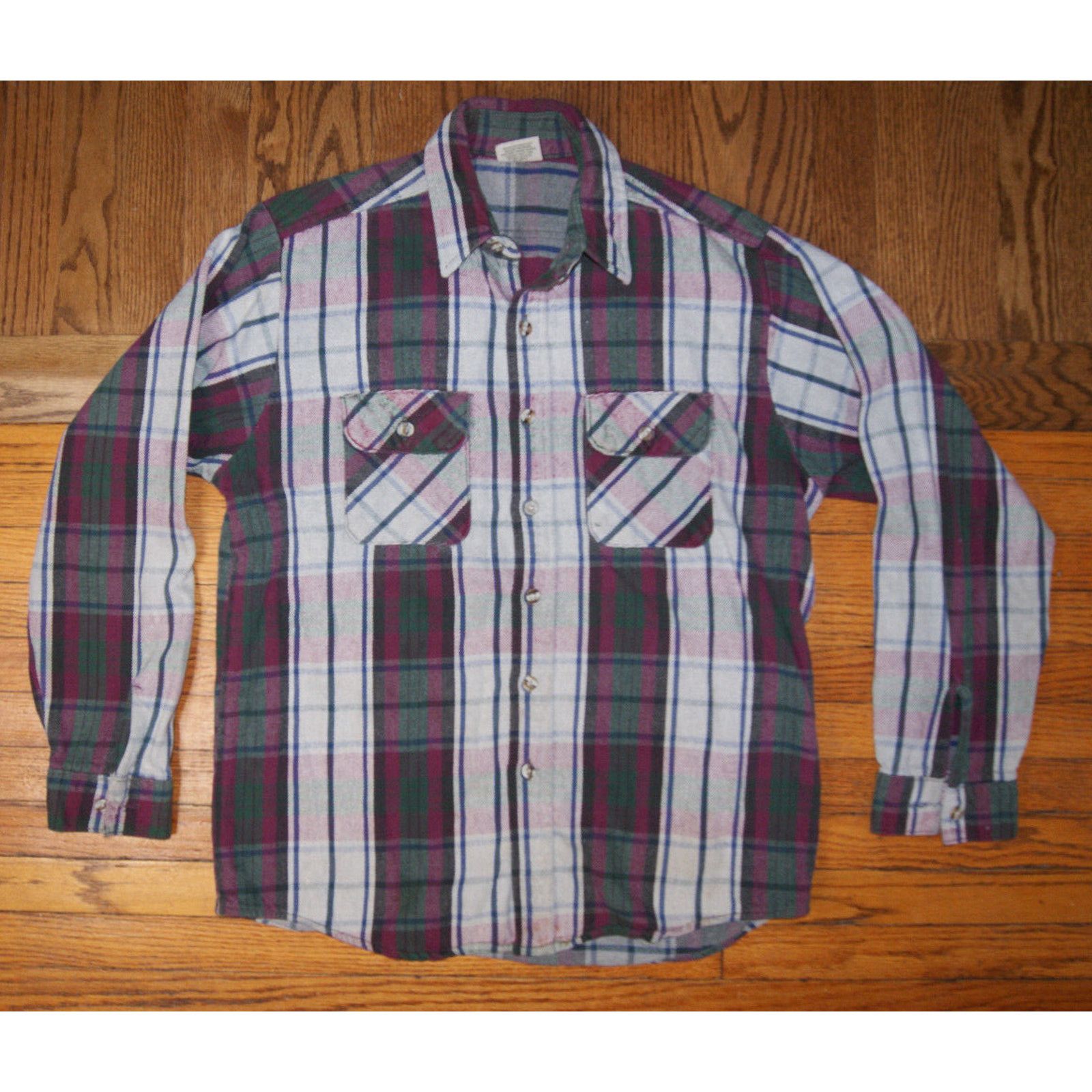 Other VTG Five Brothers Heavy Flannel Shirt Mens LT Pockets USA Size US L / EU 52-54 / 3 - 3 Thumbnail