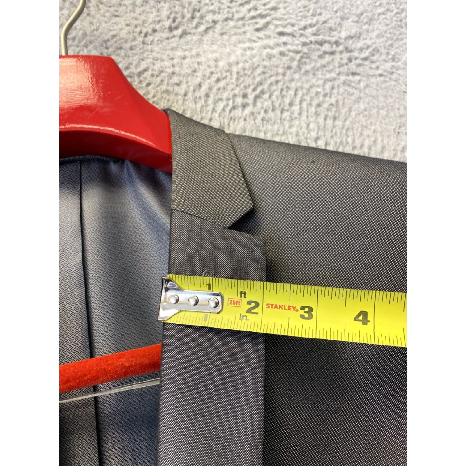 Vintage ANDREW FEZA Blazer Gray Metallic 44L 140-38 Jacket Mens Size 44L - 6 Thumbnail