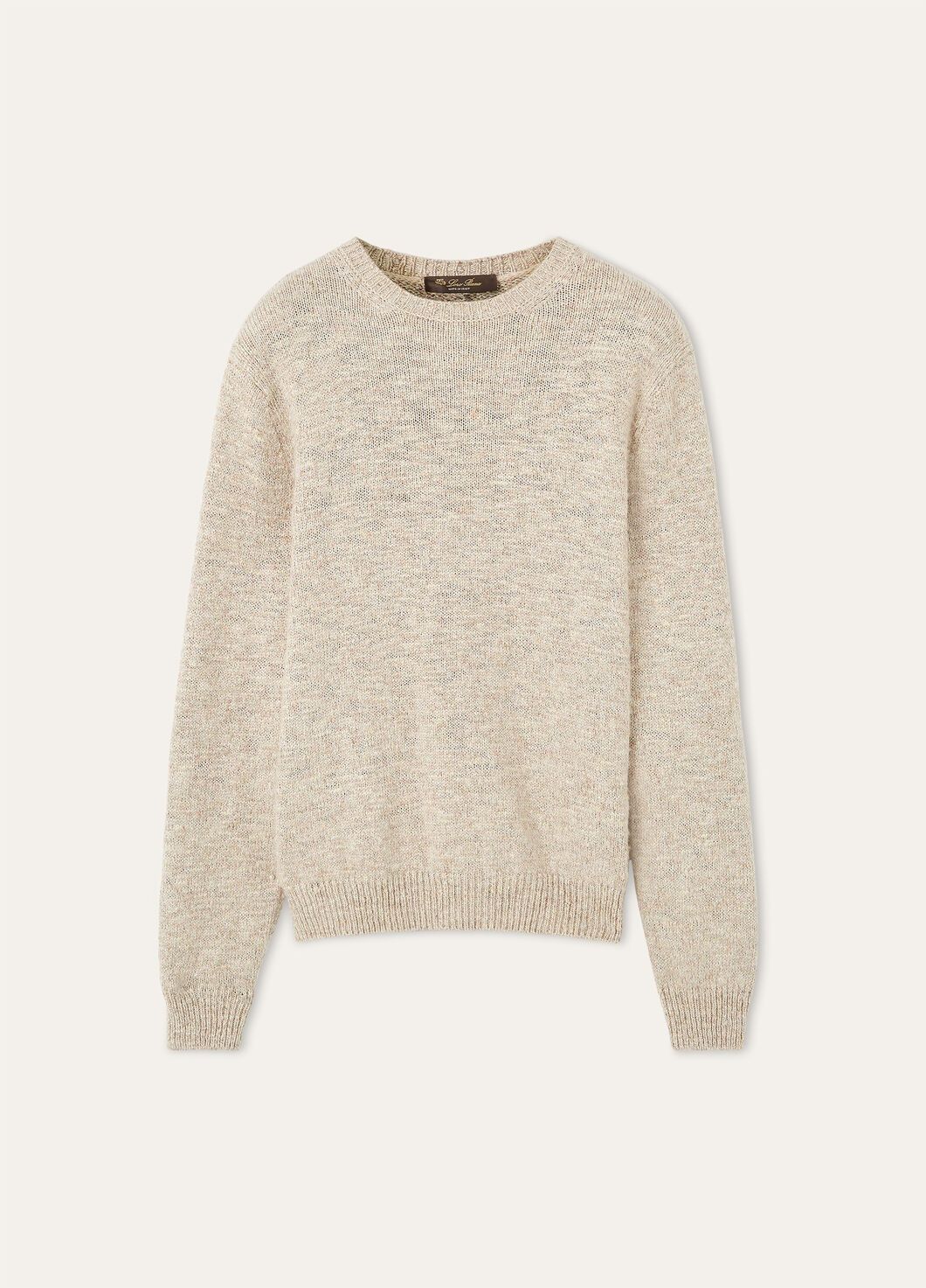 Loro Piana o1w1db10126 FA09807 Verbania Crewneck Sweater in Beige Size US S / EU 44-46 / 1 - 1 Thumbnail
