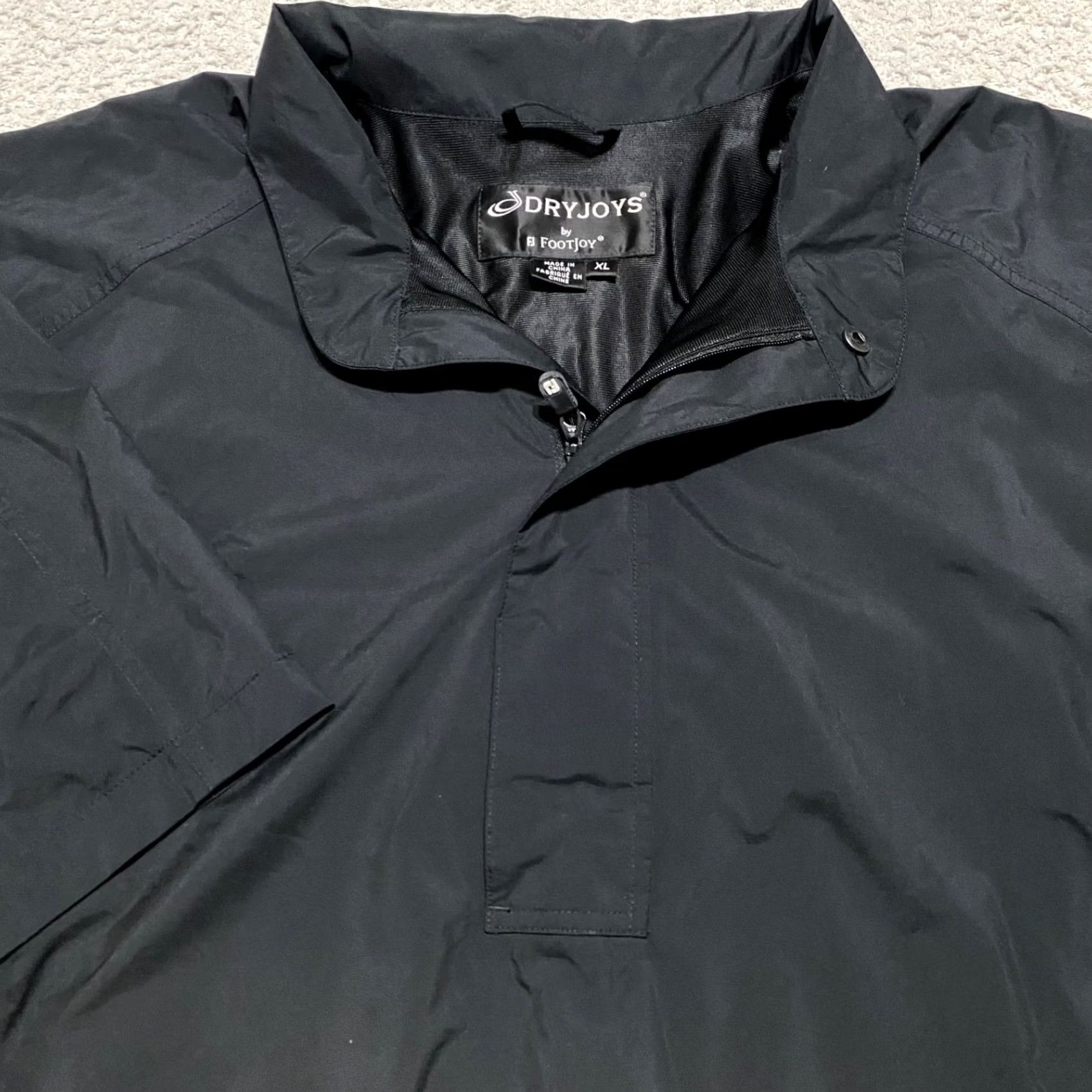 Footjoy FootJoy Dryjoys Windbreaker Jacket Black XL Short Sleeve Golf Pocket Mens XS? Size US 36 / EU 52 - 5 Thumbnail