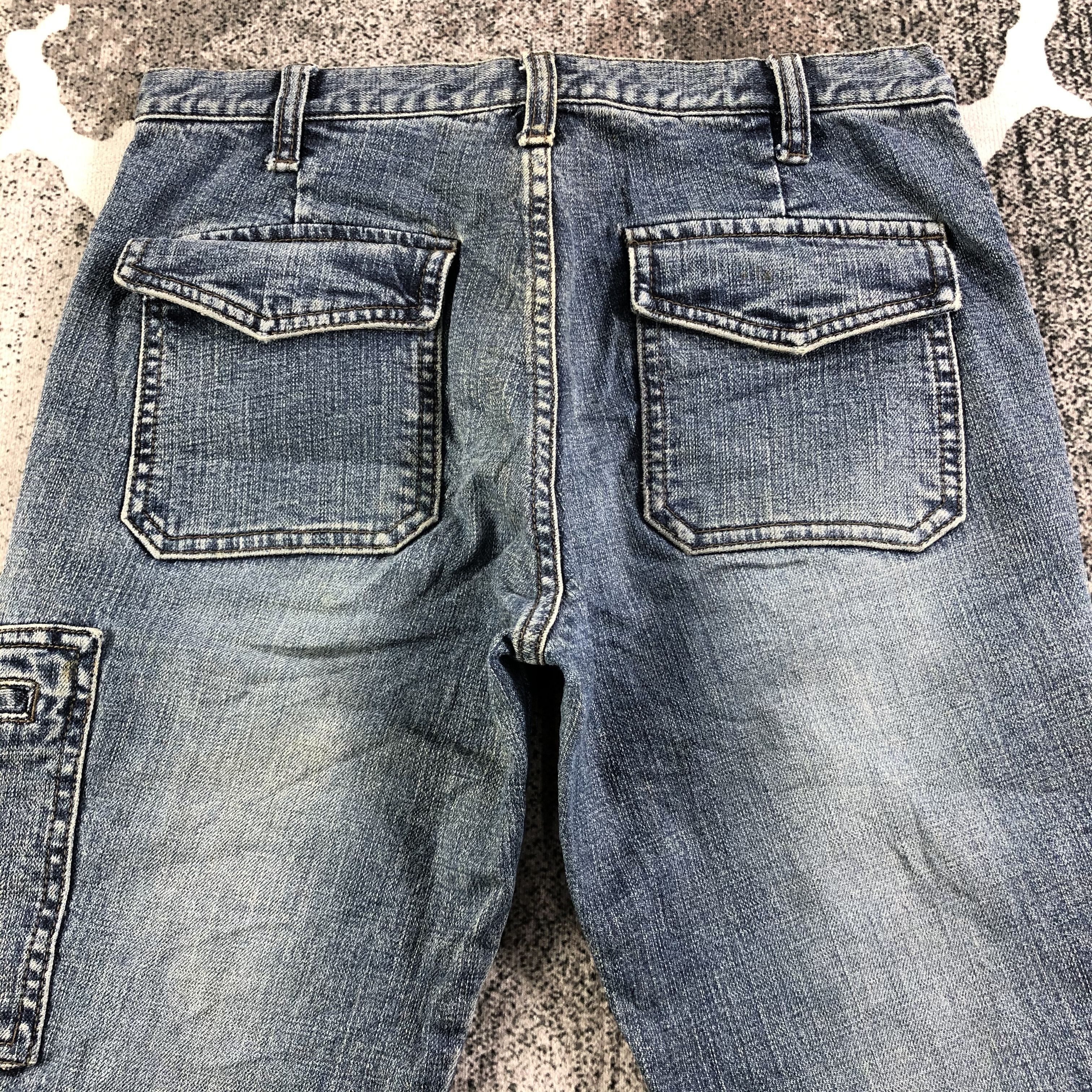 Japanese Brand Global Work Cargo Jeans KJ2124 Size US 29 - 4 Thumbnail