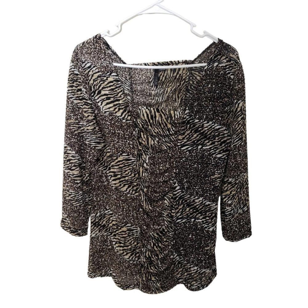 Designer CT197a Ladies Ethyl Long-sleeve Animal Print Blouse M Size M / US 6-8 / IT 42-44 - 1 Thumbnail
