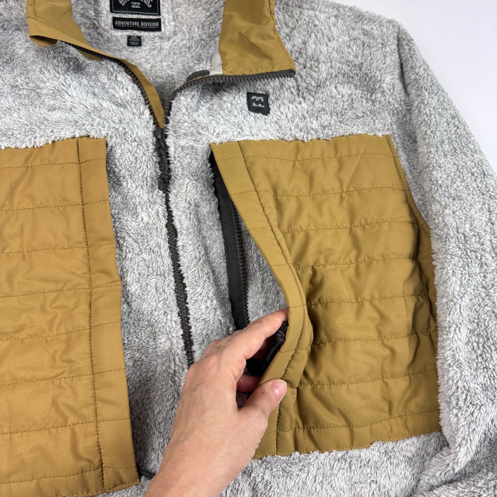 Billabong Billabong Sherpa Fleece Colorblock Gorpcore Jacket XXL Size US XXL / EU 58 / 5 - 12 Thumbnail