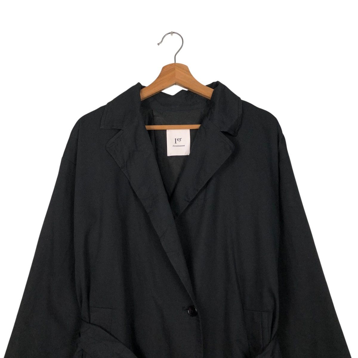 Japanese Brand 🔥RICH BLACK LONG JACKET 1er ARRONDISSEMENT ISSEY MIYAKE Size US M / EU 48-50 / 2 - 5 Thumbnail