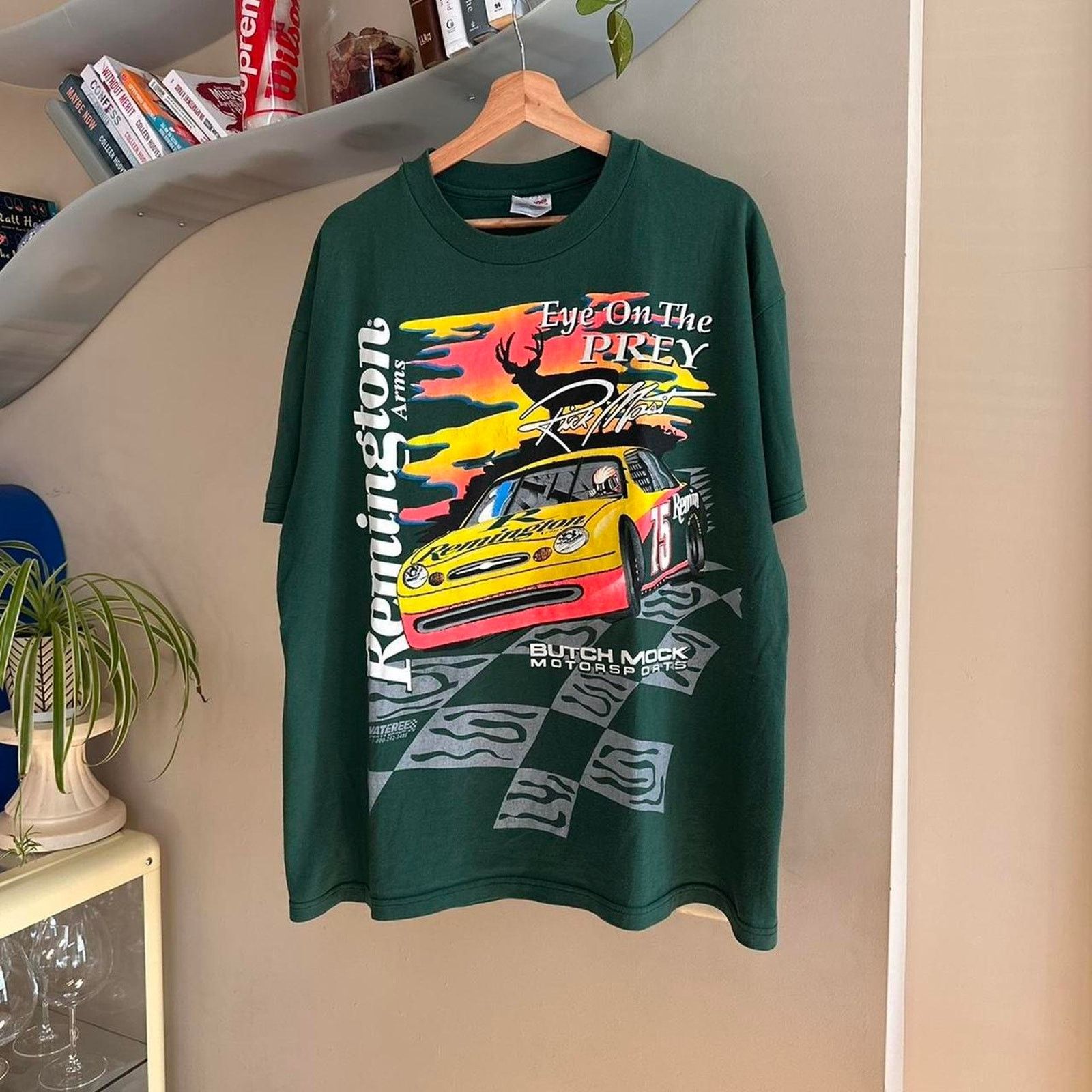 NASCAR × Vintage Vintage Risk Mask NASCAR Shirt Size US XL / EU 56 / 4 - 1 Thumbnail