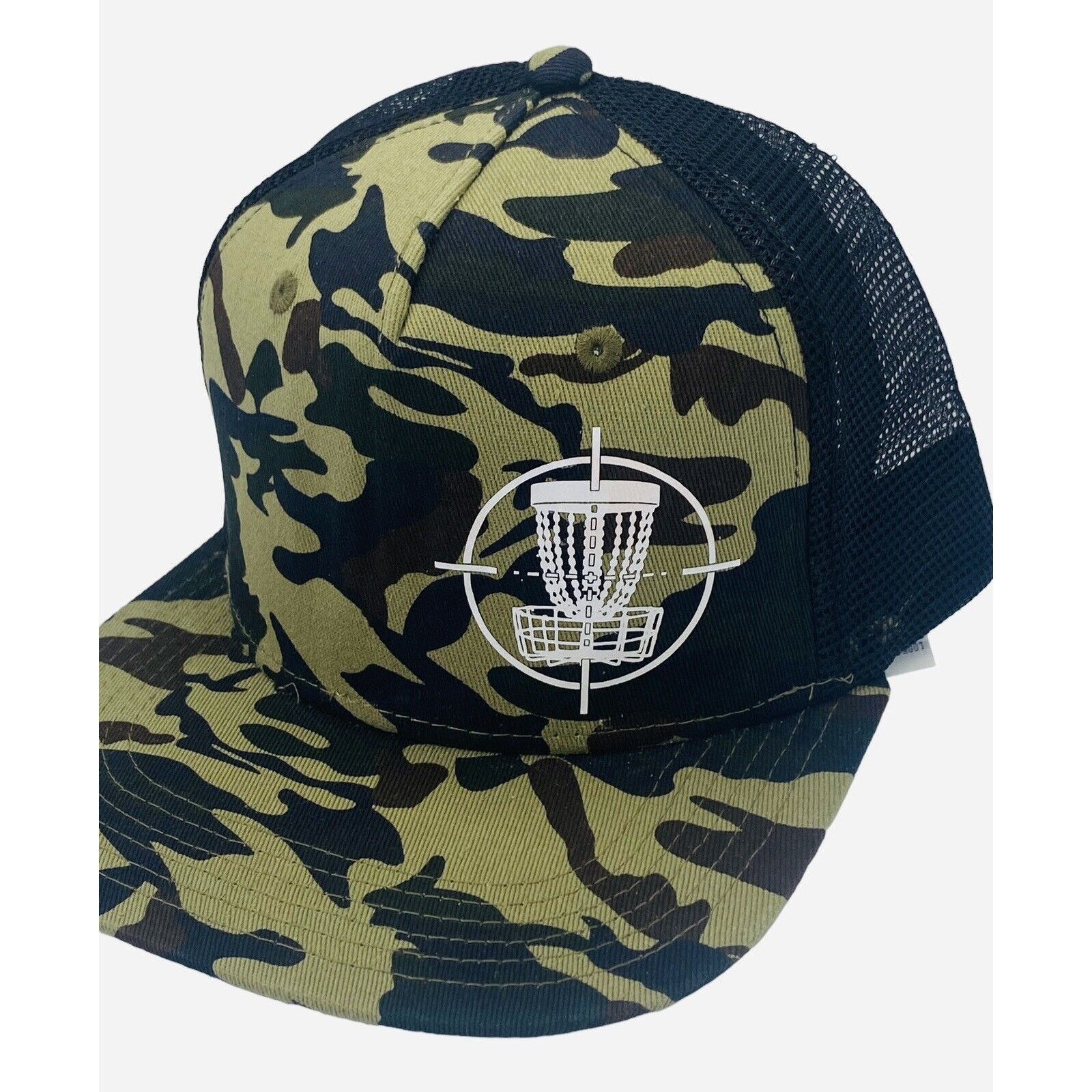 The Unbranded Brand Disc Golf TARGET BASKET CAMO Hat Trucker Cap Snap Back Size ONE SIZE - 6 Thumbnail
