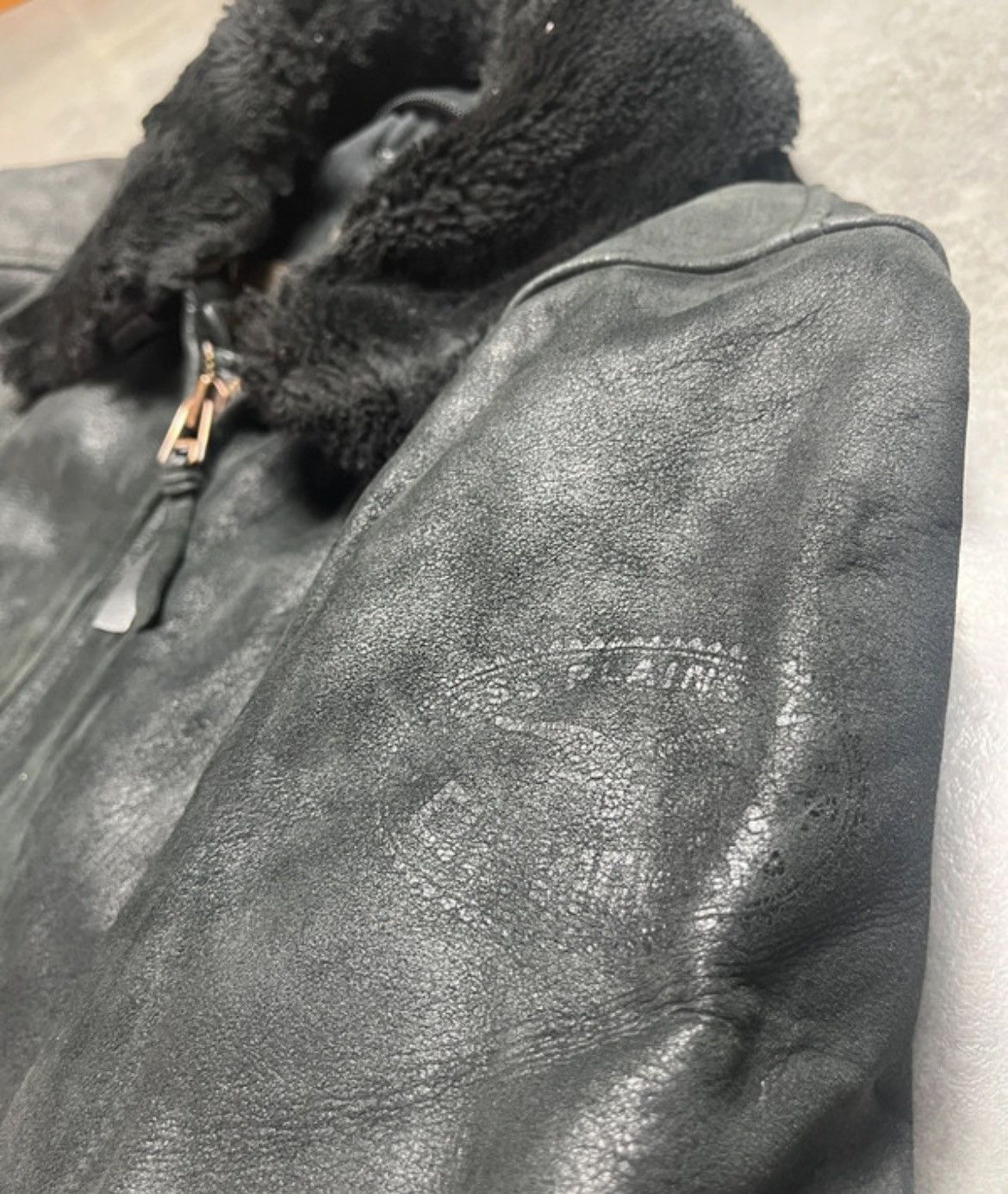 Chevignon Vintage Chevignon Bingo Leather Bomber Jacket XXL Shearling Size US XXL / EU 58 / 5 - 4 Thumbnail