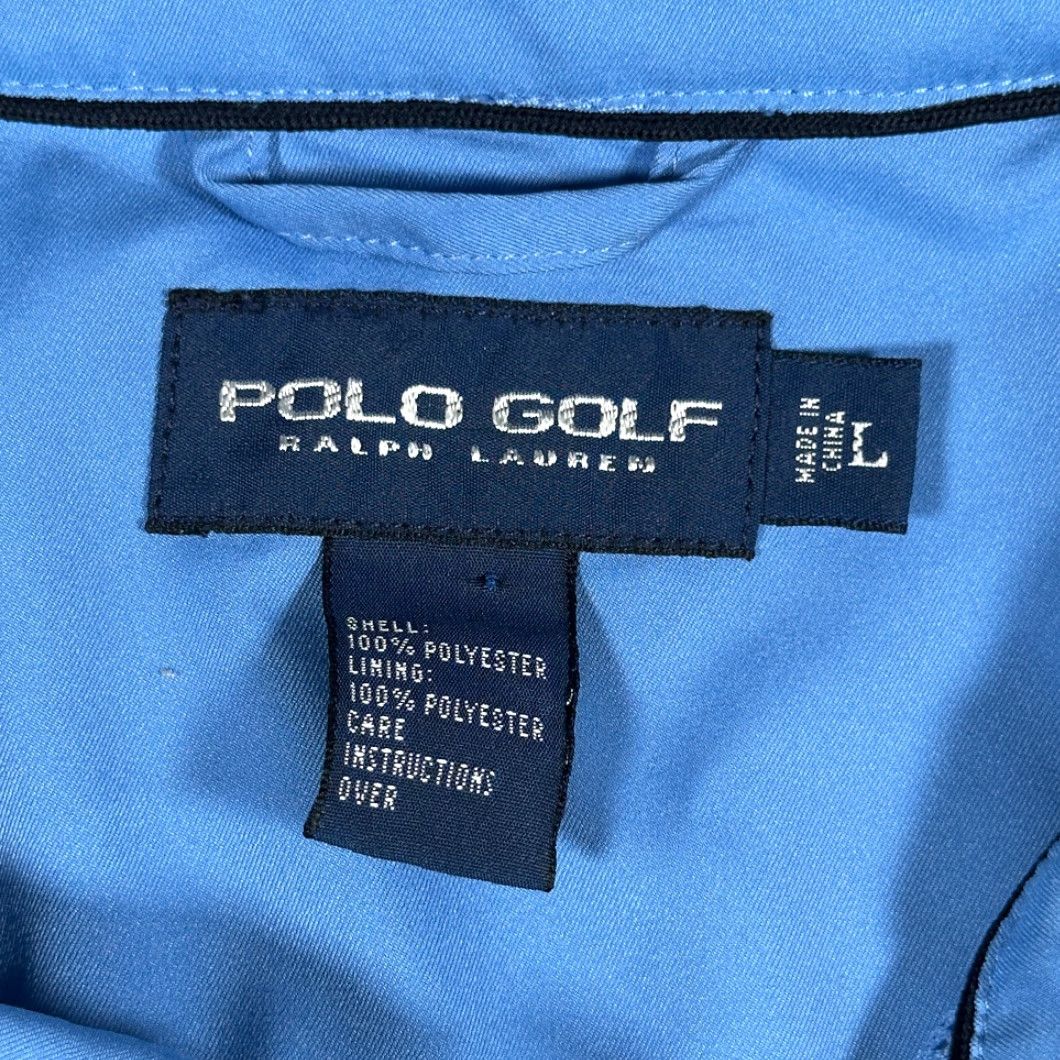 Vintage VINTAGE Polo Golf Ralph Lauren Windbreaker Jacket Adult LARGE Blue 90s Big Pony Pullover Size US L / EU 52-54 / 3 - 4 Thumbnail