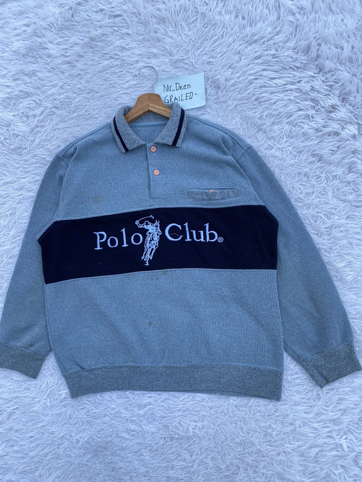 Beverly Hills Polo Club Vintage 90s Polo Club Big Logo Spellout Big Pony Sweater Size US M / EU 48-50 / 2 - 3 Thumbnail