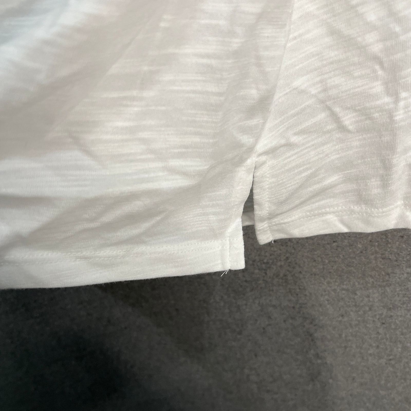 Other Studio Park Knit Short Sleeve V-Neck Tee White, Large Size L / US 10 / IT 46 - 6 Thumbnail