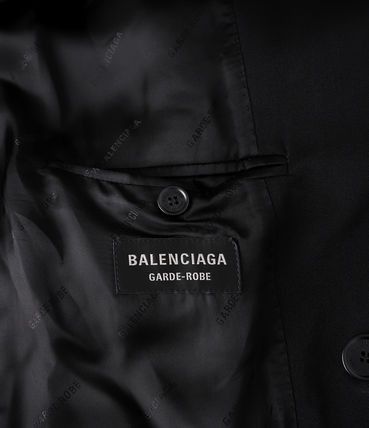 Balenciaga o1mt1gz1024 Slim Fit DB Jacket in Black Size US S / EU 44-46 / 1 - 4 Thumbnail