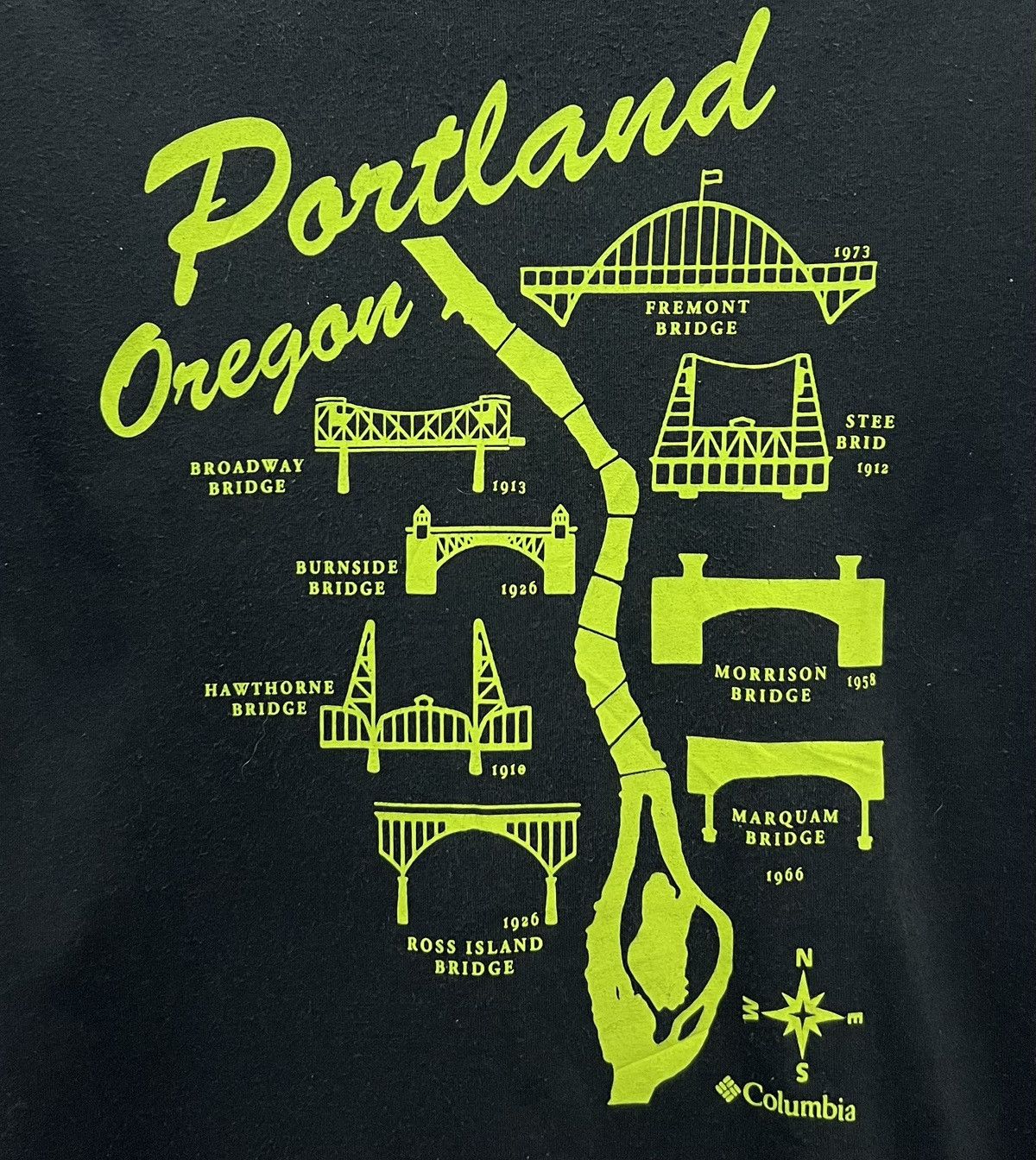Columbia × Vintage VINTAGE COLUMBIA OMNI-WICK PORTLAND OREGON BRIDGE SHIRT Size US M / EU 48-50 / 2 - 3 Thumbnail