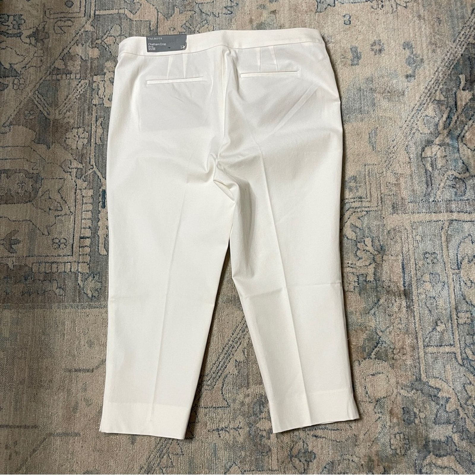 Other TALBOTS CHATHAM CROP PANTS WHITE Size 12P Size 34" / US 12 / IT 48 - 5 Thumbnail