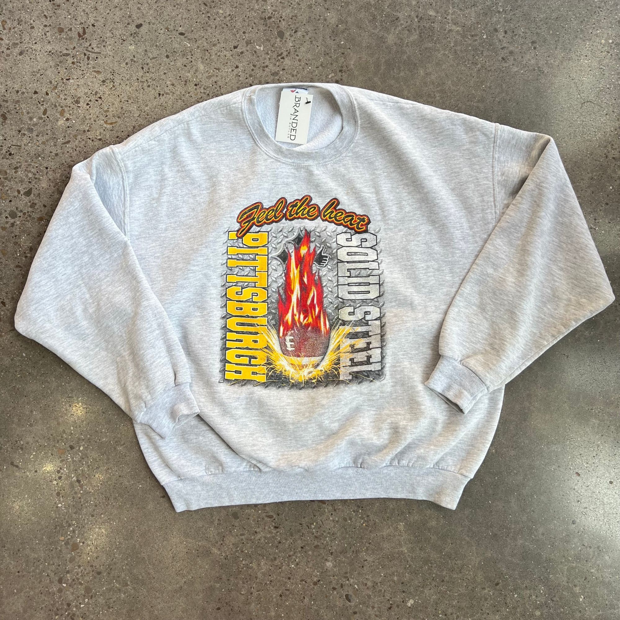 NFL × Vintage Vintage Y2K Feel The Heat Steeler Crewneck Sweatshirt Size US XL / EU 56 / 4 - 2 Thumbnail