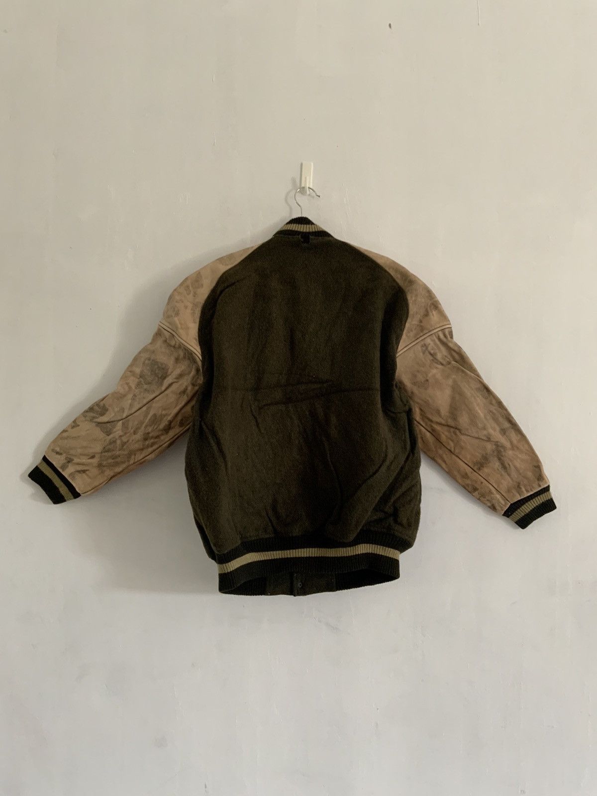 Genuine Leather Vintage Silk Road Wool Leather Rusty Varsity Jacket Size US M / EU 48-50 / 2 - 2 Thumbnail