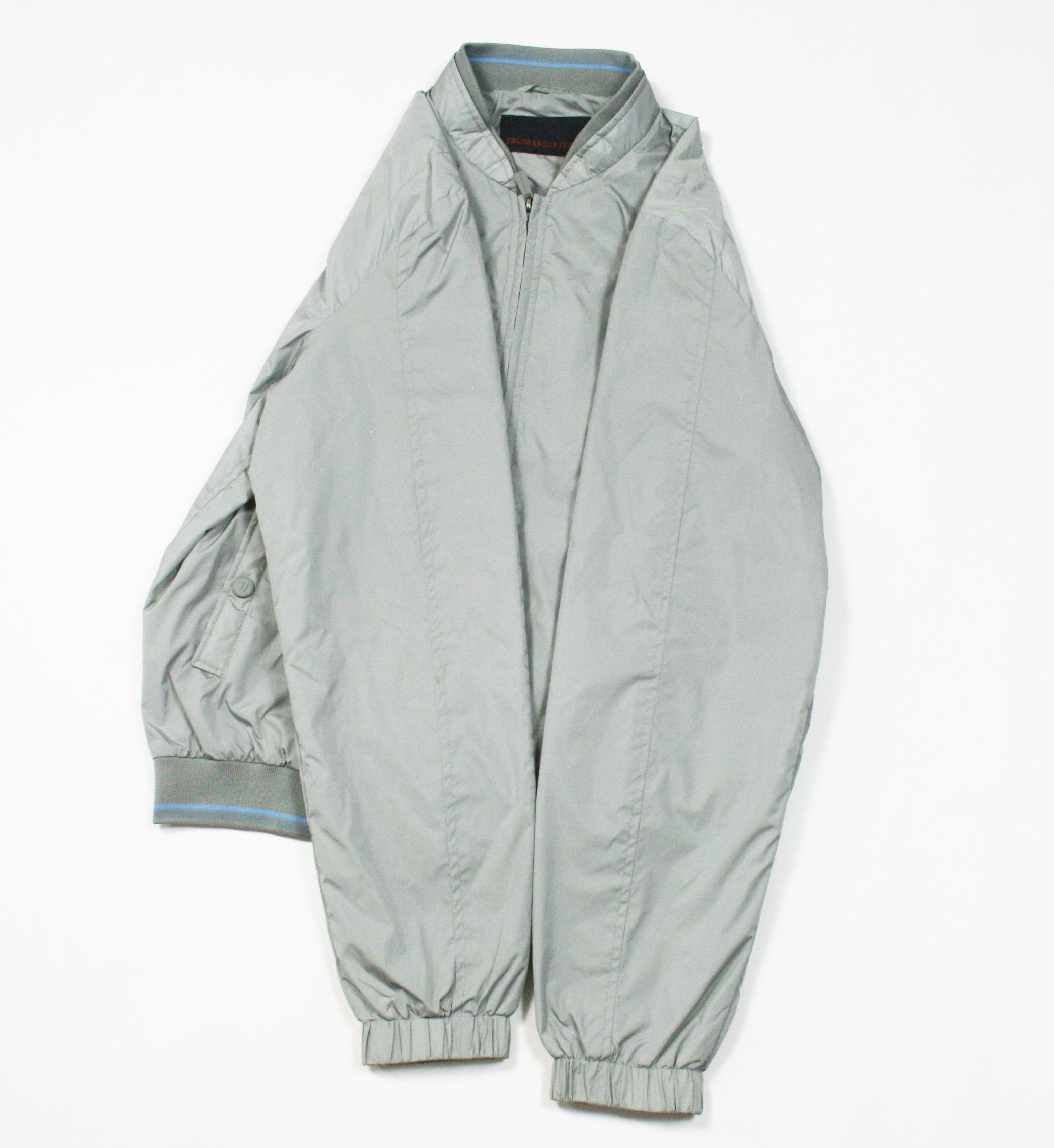 Trussardi Big Logo Bomber Jacket Size US L / EU 52-54 / 3 - 6 Thumbnail
