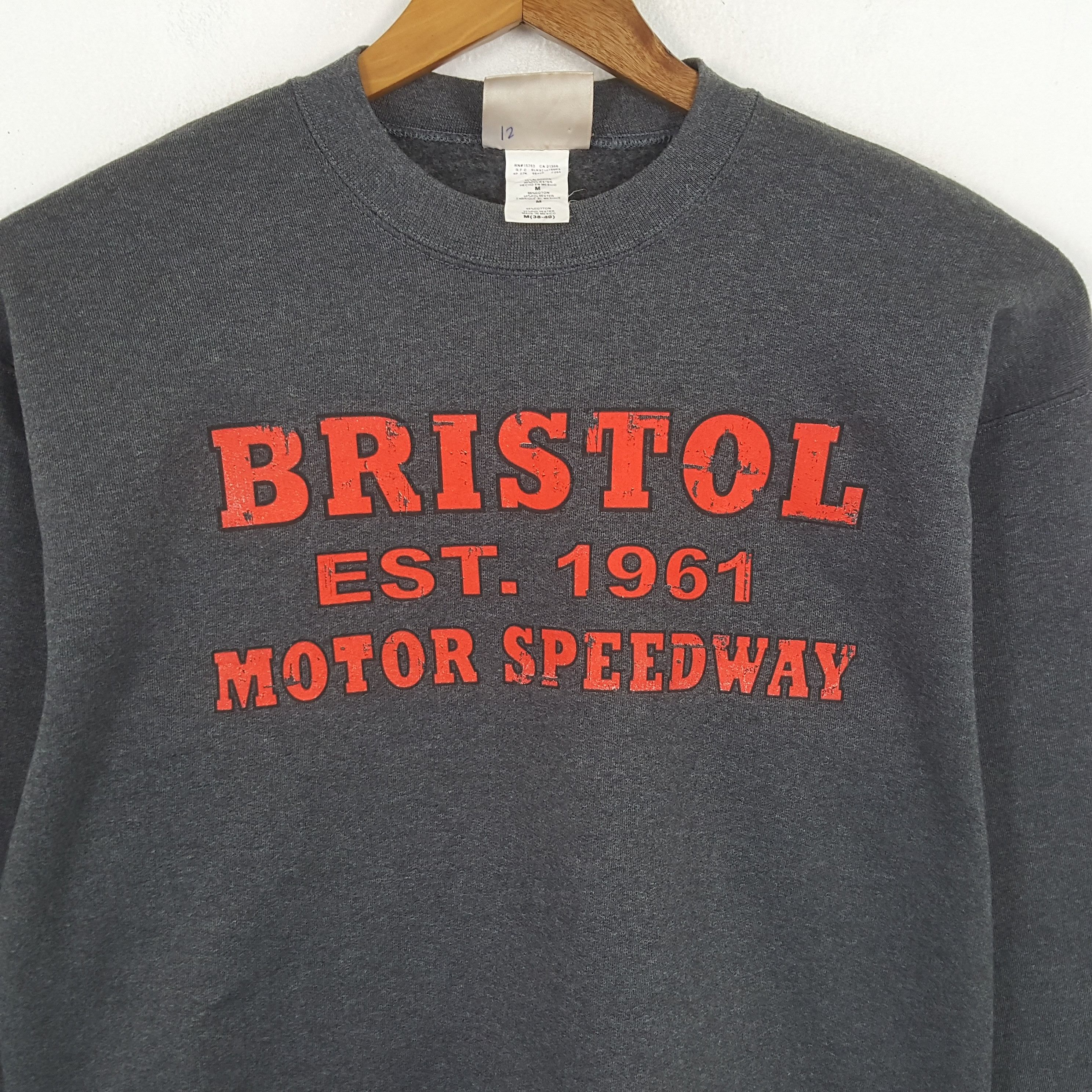 Vintage Vintage BRISTOL MOTOR SPEEDWAY Promo Sweatshirts Size US M / EU 48-50 / 2 - 2 Thumbnail