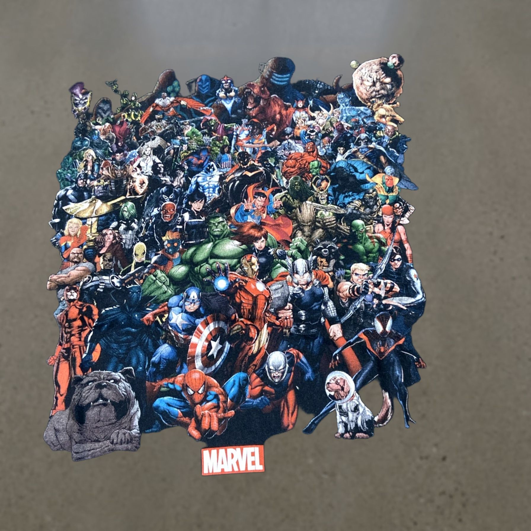 Kith × Vintage Kith Marvel Spiderman Avengers Vintage Tee Black