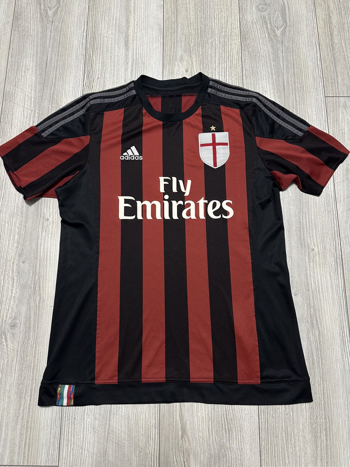 Adidas Vintage Adidas Milan 2015 2016 Football Home Soccer Jersey Size US M / EU 48-50 / 2 - 1 Thumbnail