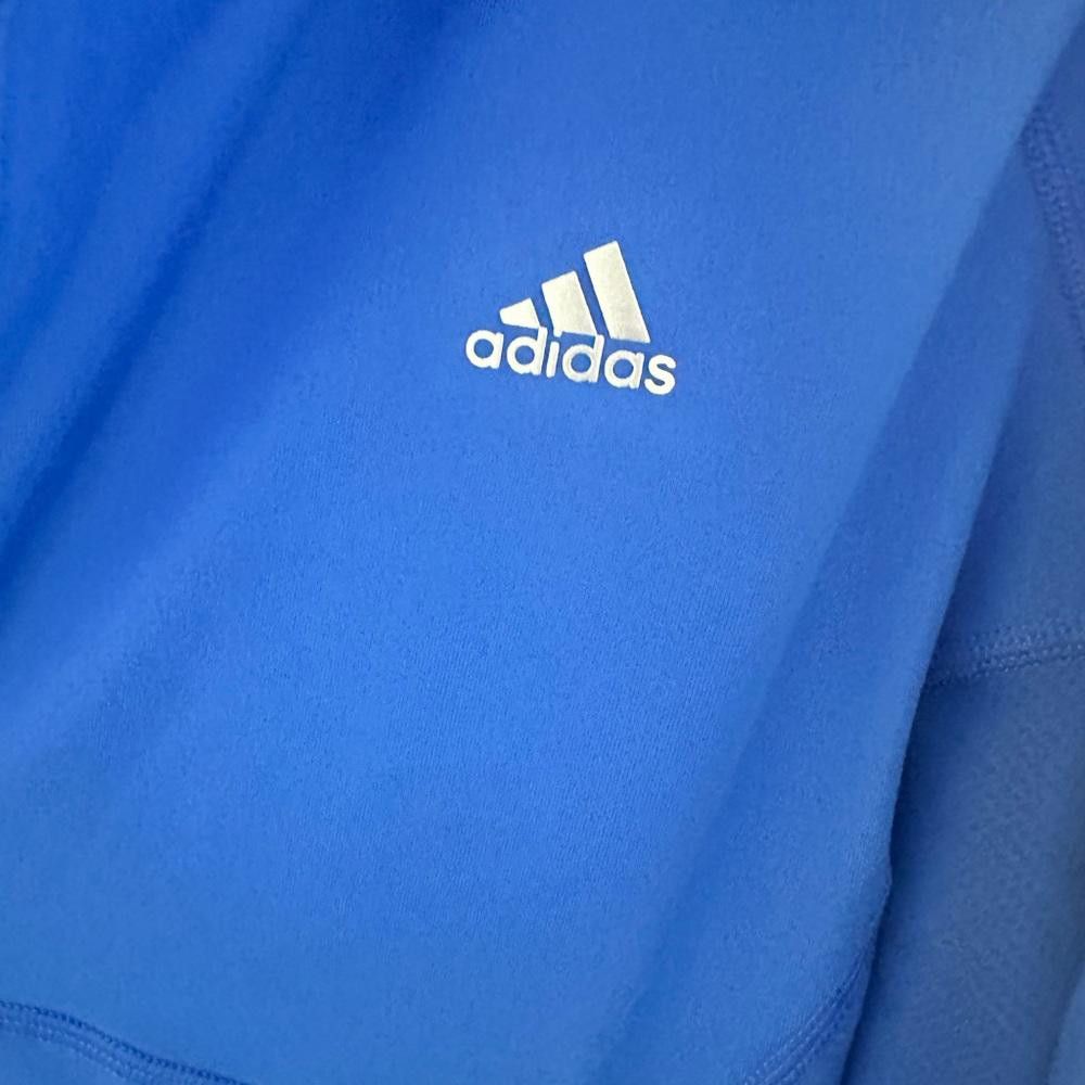 Adidas Adidas Climalite Blue 1/2 Zip Pullover Long Sleeve Top Large Size L / US 10 / IT 46 - 5 Thumbnail