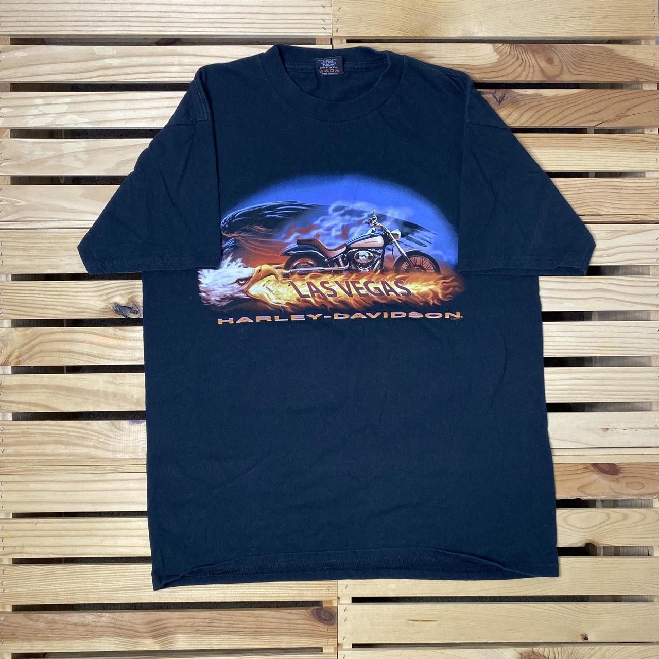 Harley Davidson Vintage Harley Davidson 2002 Black Biker Tee Size Large Size US L / EU 52-54 / 3 - 1 Thumbnail